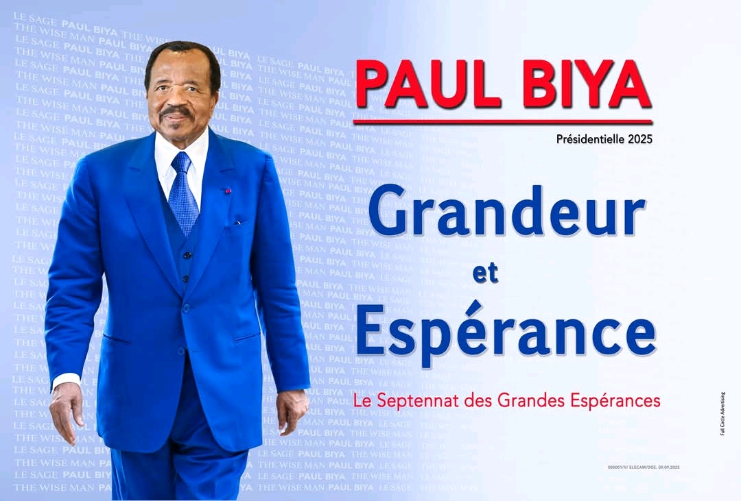 Slogan de campagne du président paul Biya&nbsp;