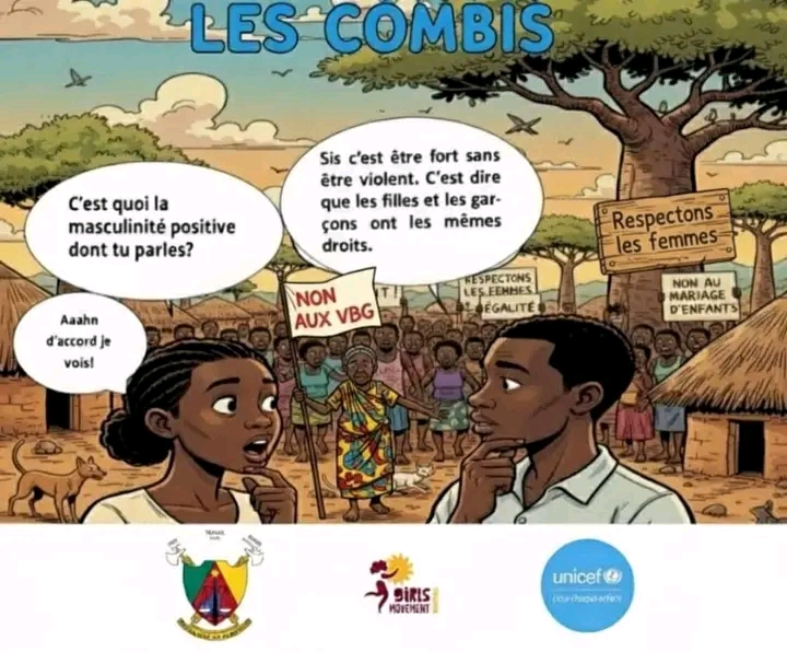 Visuel de sensibilisation pour la campagne « Les combis ». Crédit : UNICEF