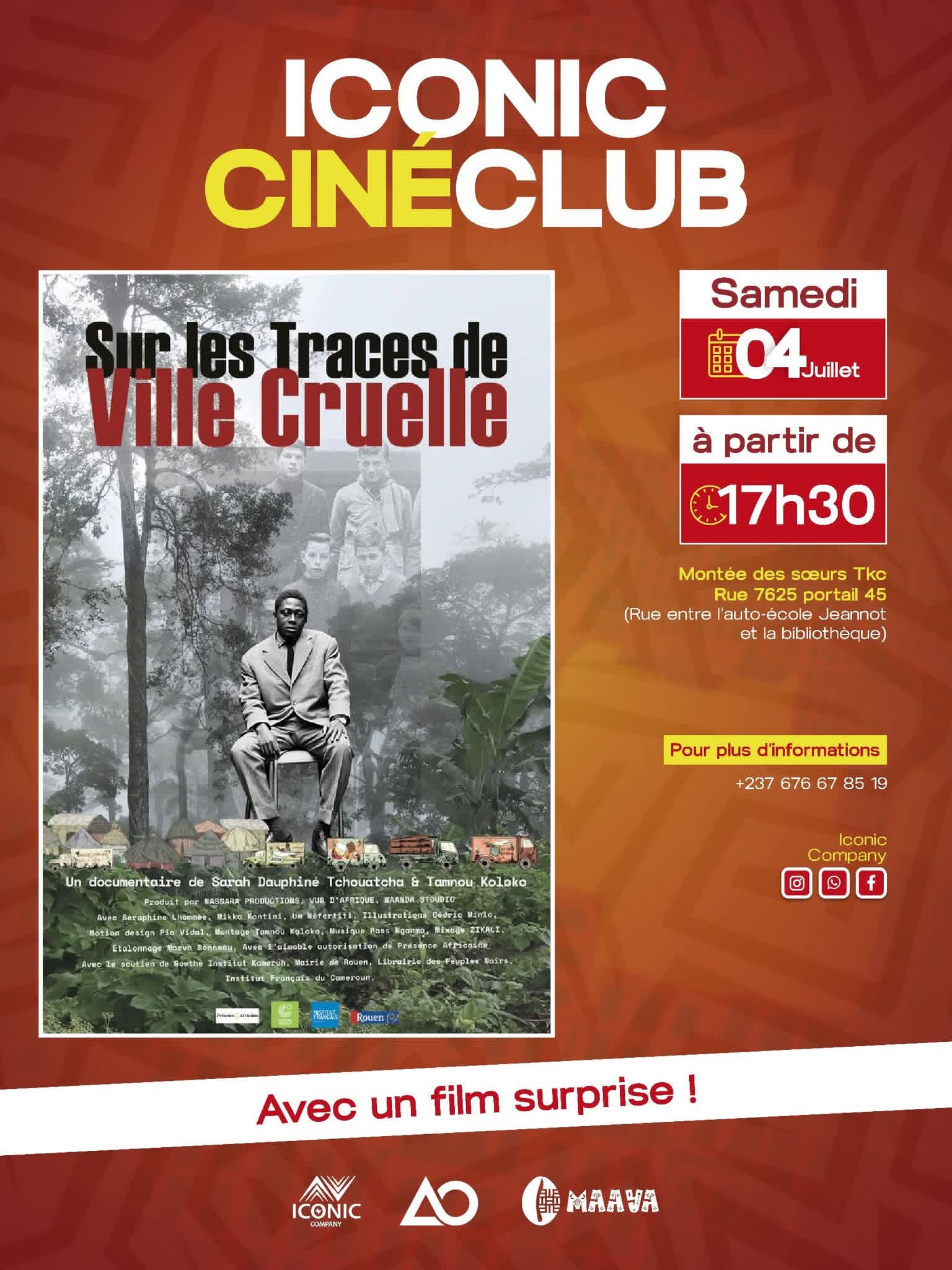 Visuel officiel de la projection. Crédit : Iconic Company