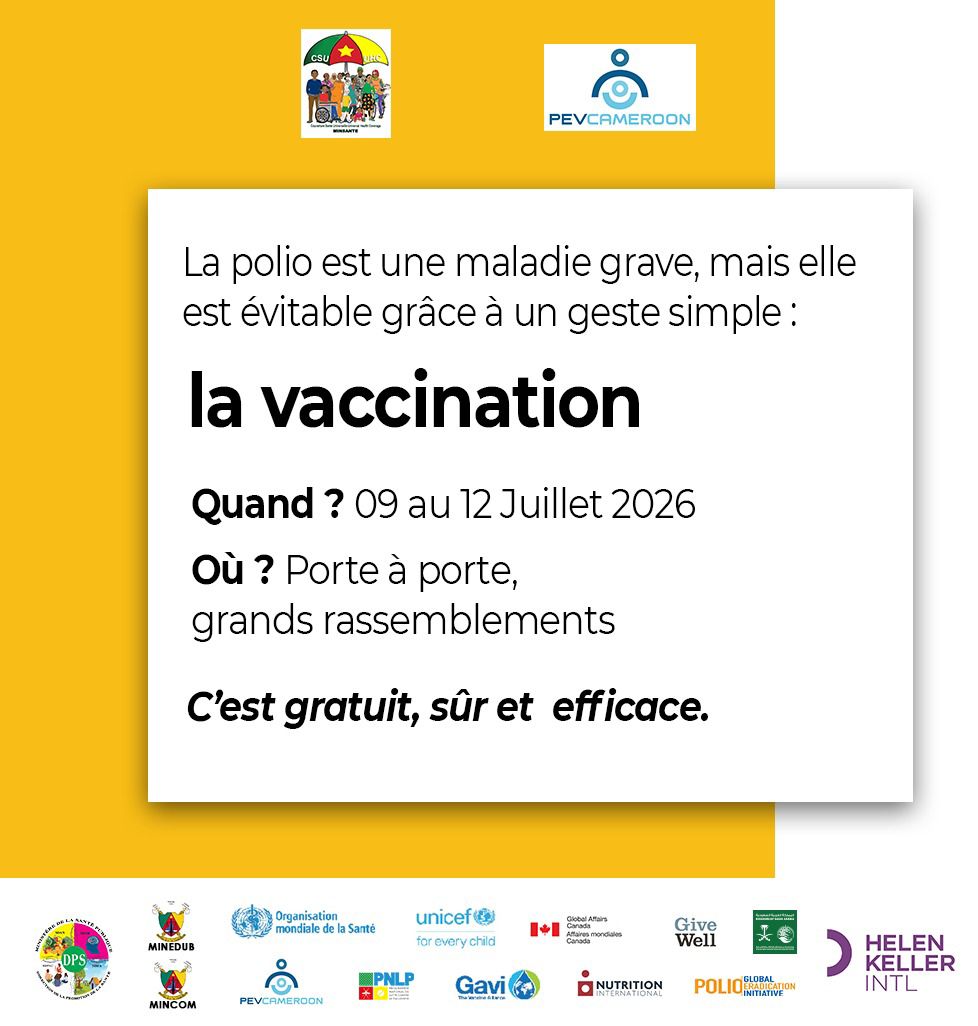 La vaccination sauve des vies. Crédit : PEV Cameroon&nbsp;