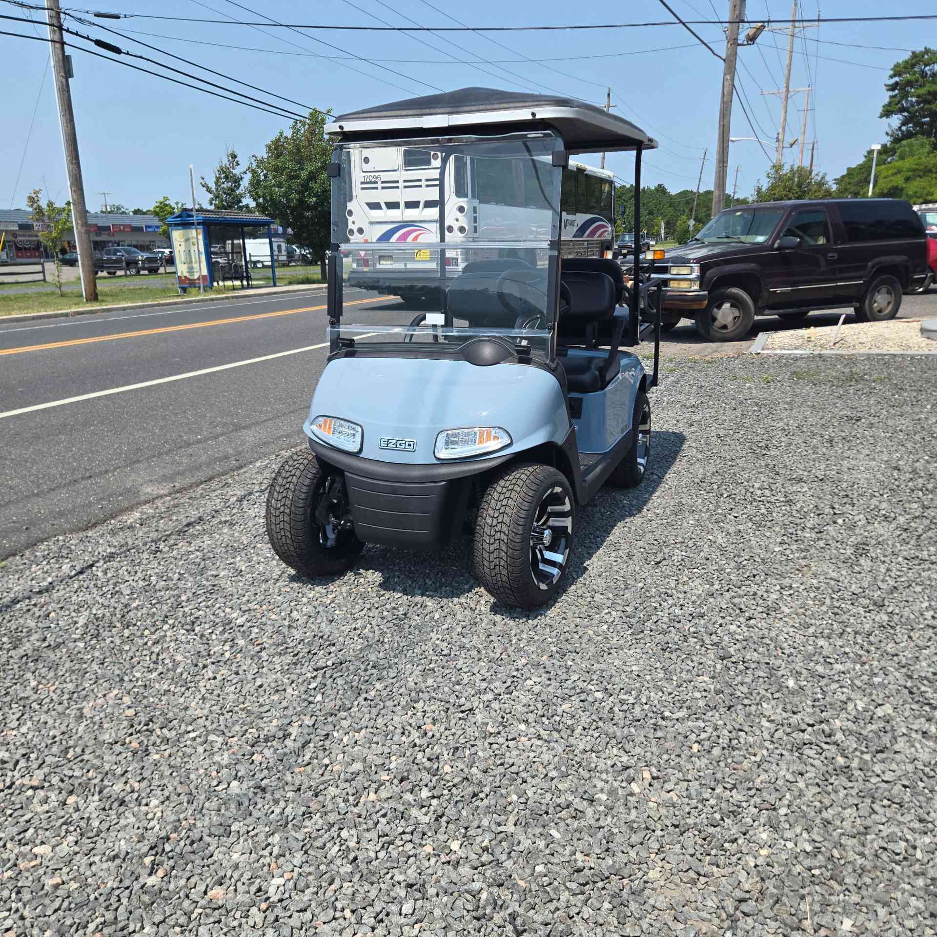 Used 2021 EZGO RXV Golf Cart in Blue for sale at TIGON Waretown, NJ