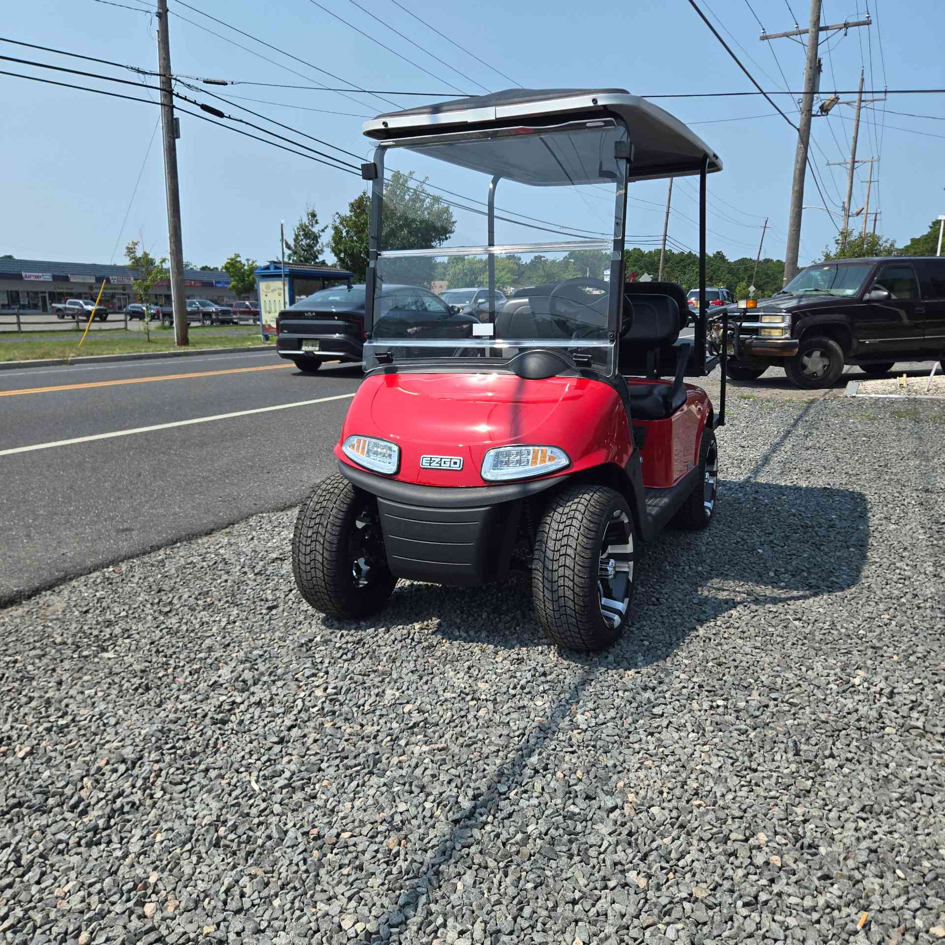 Used 2021 EZGO RXV Golf Cart in Red for sale at TIGON Waretown, NJ