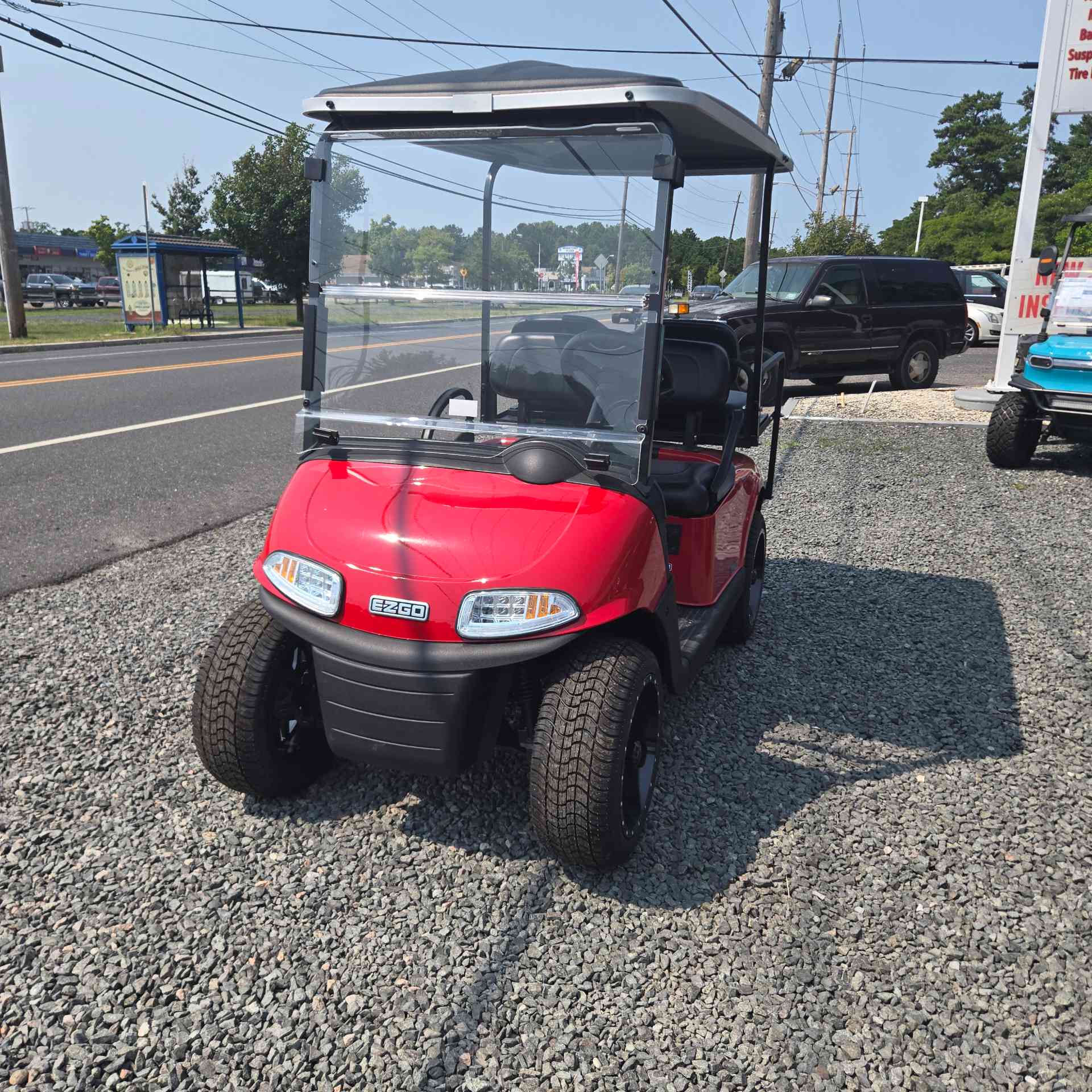 Used 2021 EZGO RXV Golf Cart in Red for sale at TIGON Waretown, NJ