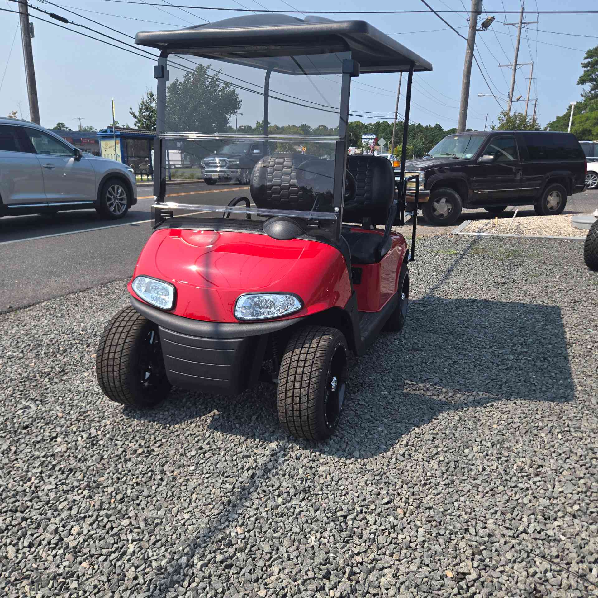 Used 2021 EZGO RXV Golf Cart in Red for sale at TIGON Waretown, NJ