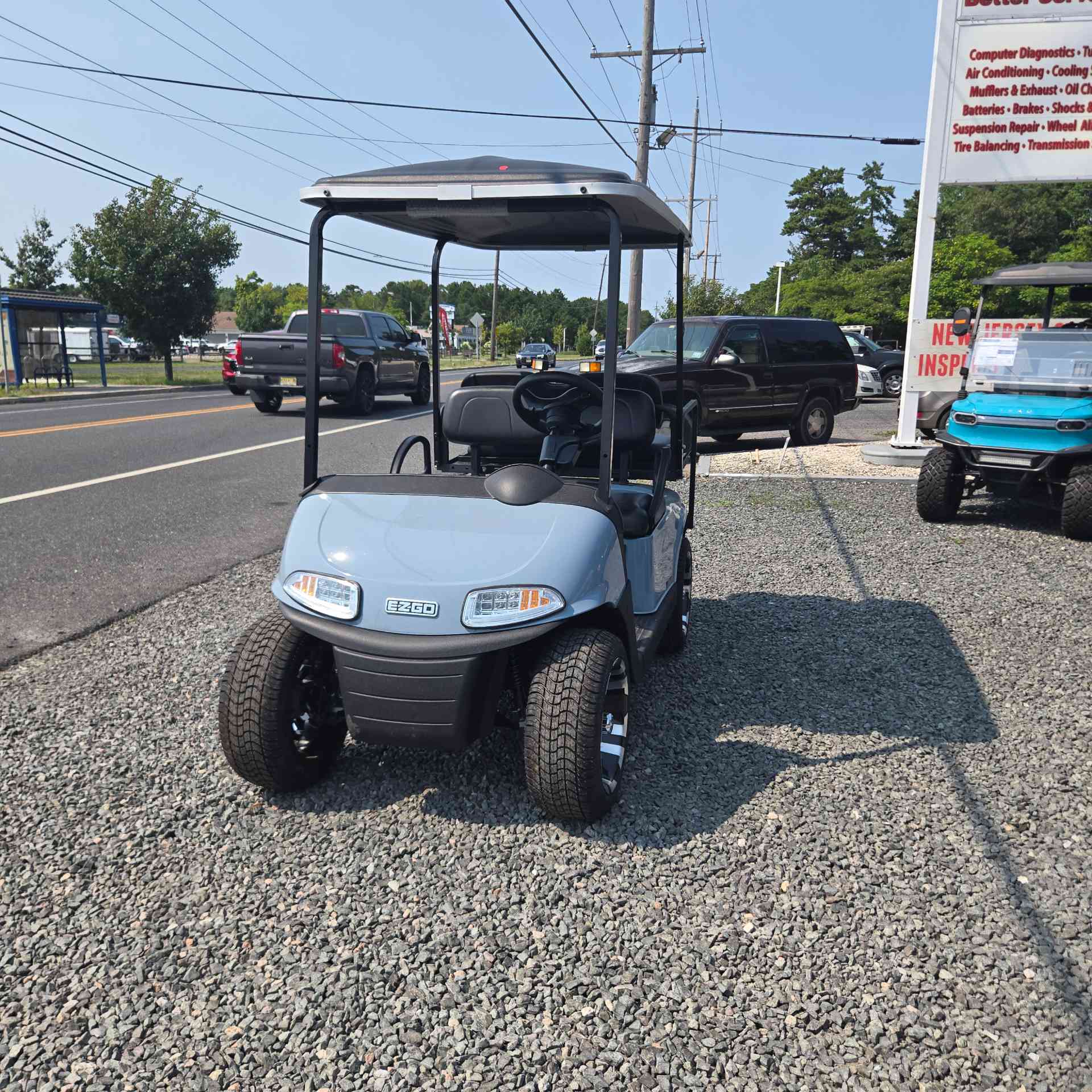 Used 2021 EZGO RXV Golf Cart in Blue for sale at TIGON Waretown, NJ