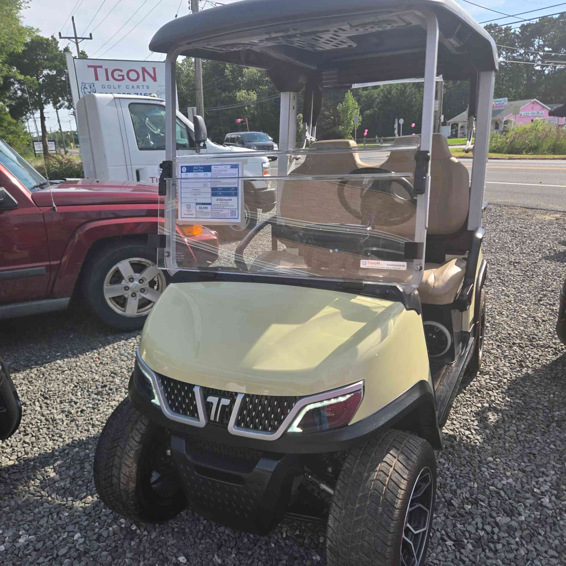 Used 2025 Tara Spirit Plus Golf Cart in Beige for sale at TIGON Waretown, NJ