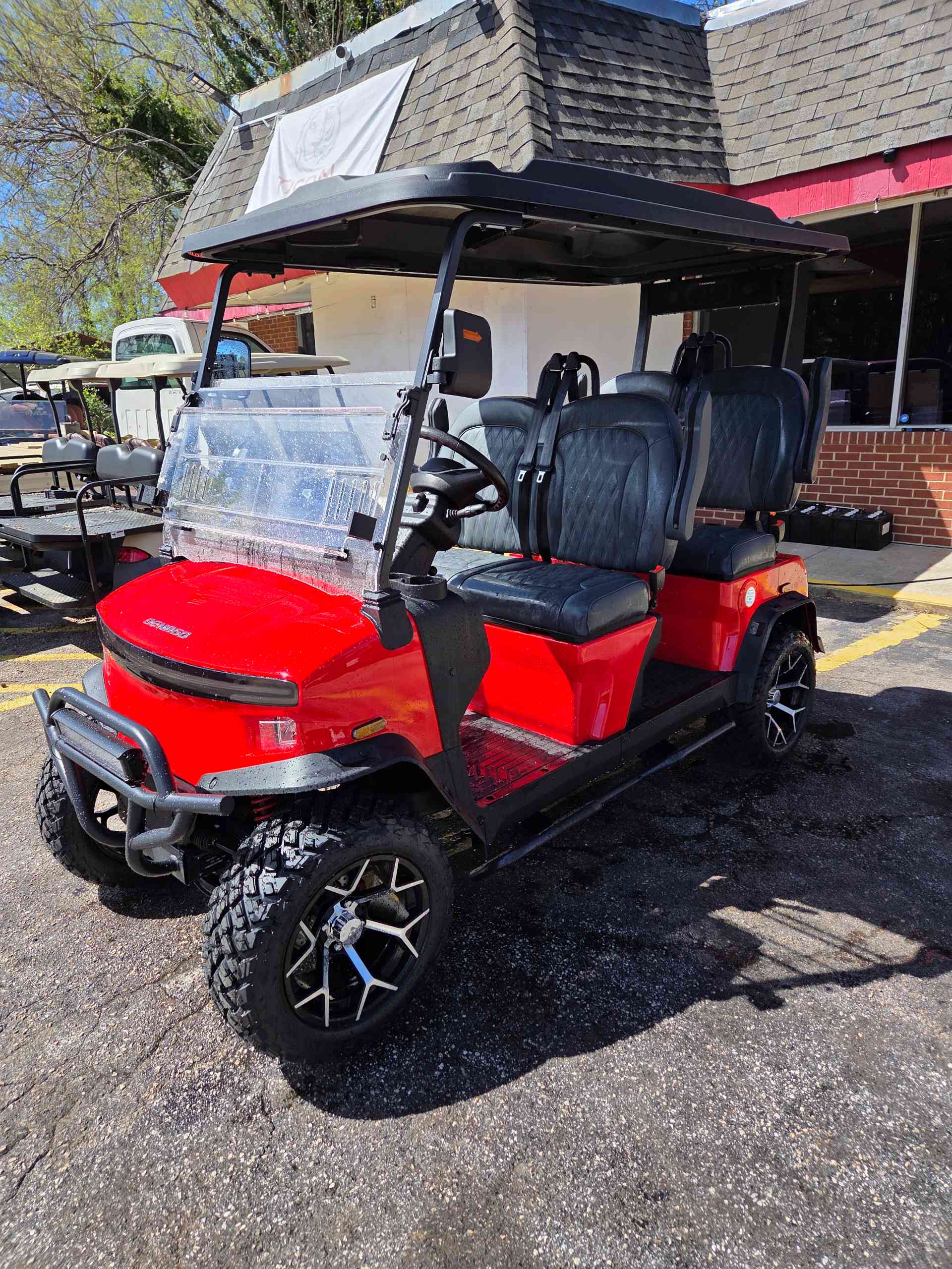 2026 Denago Rover XL Golf Cart in Scarlet