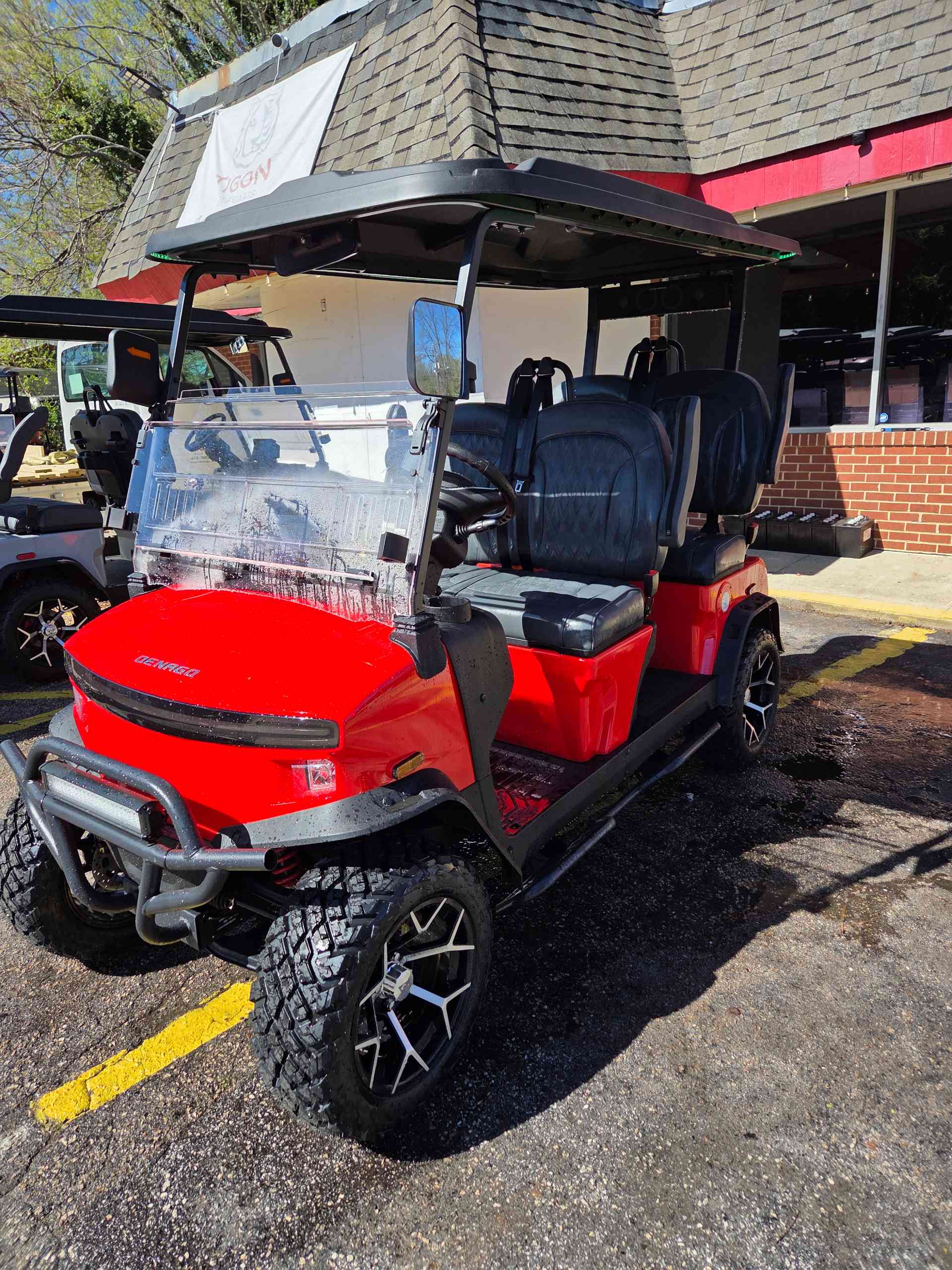 2026 Denago Rover XL Golf Cart in Scarlet