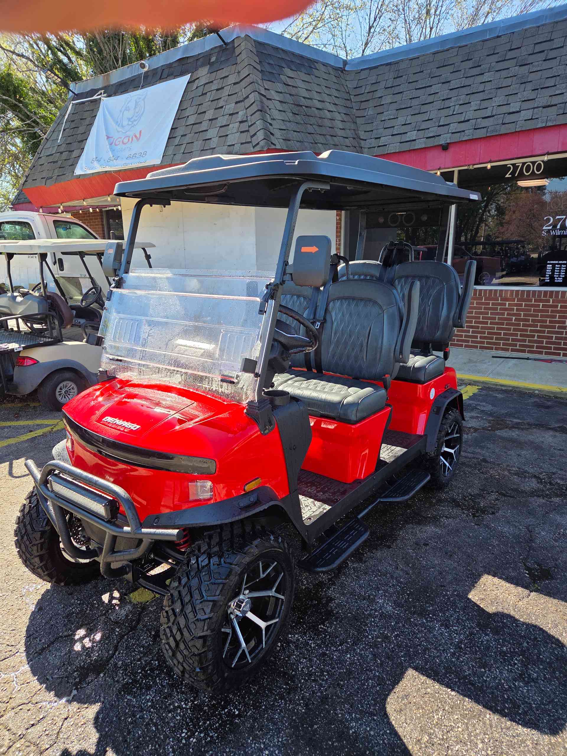 2026 Denago Rover XL Golf Cart in Scarlet