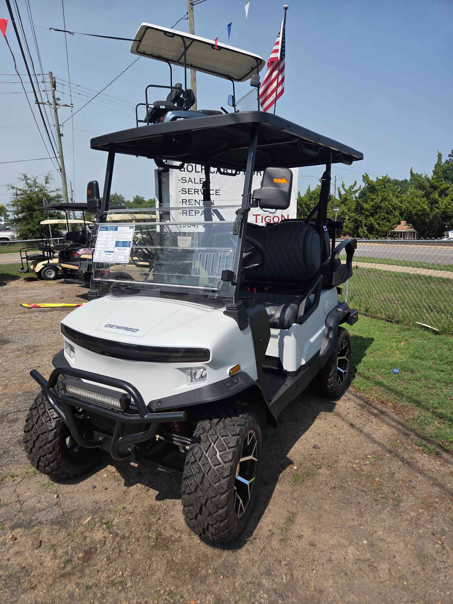 2026 Denago Nomad XL Golf Cart in Matte White