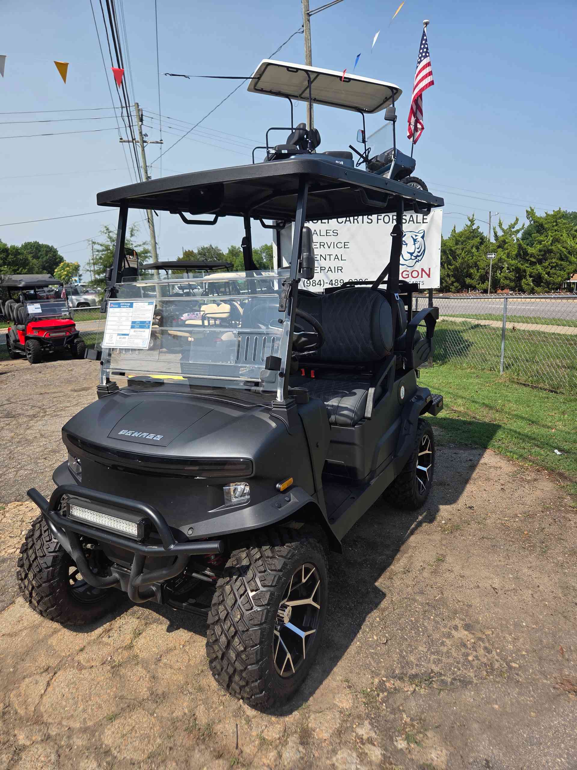 2026 Denago Nomad XL Golf Cart in Matte Black