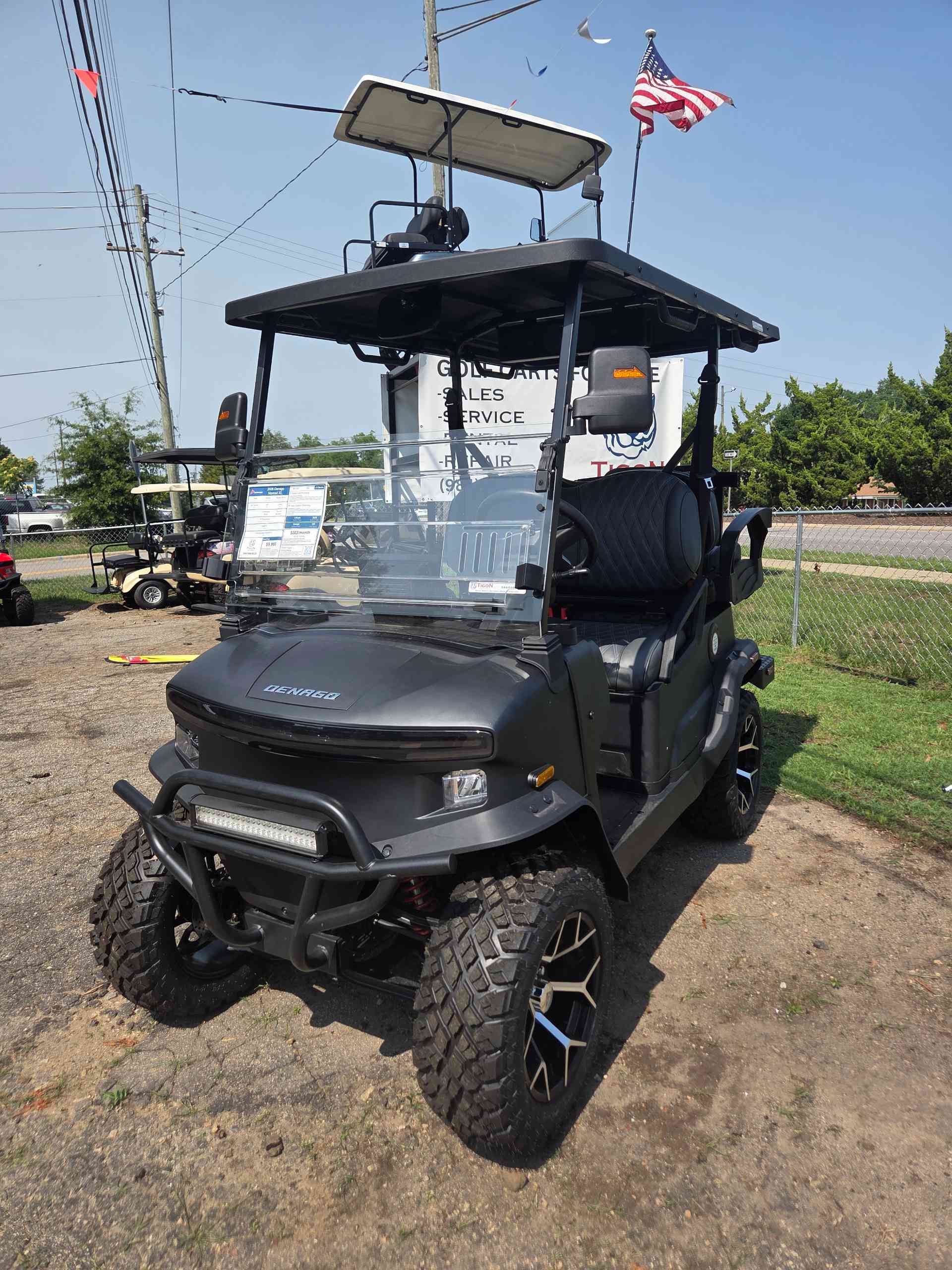 2026 Denago Nomad XL Golf Cart in Matte Black