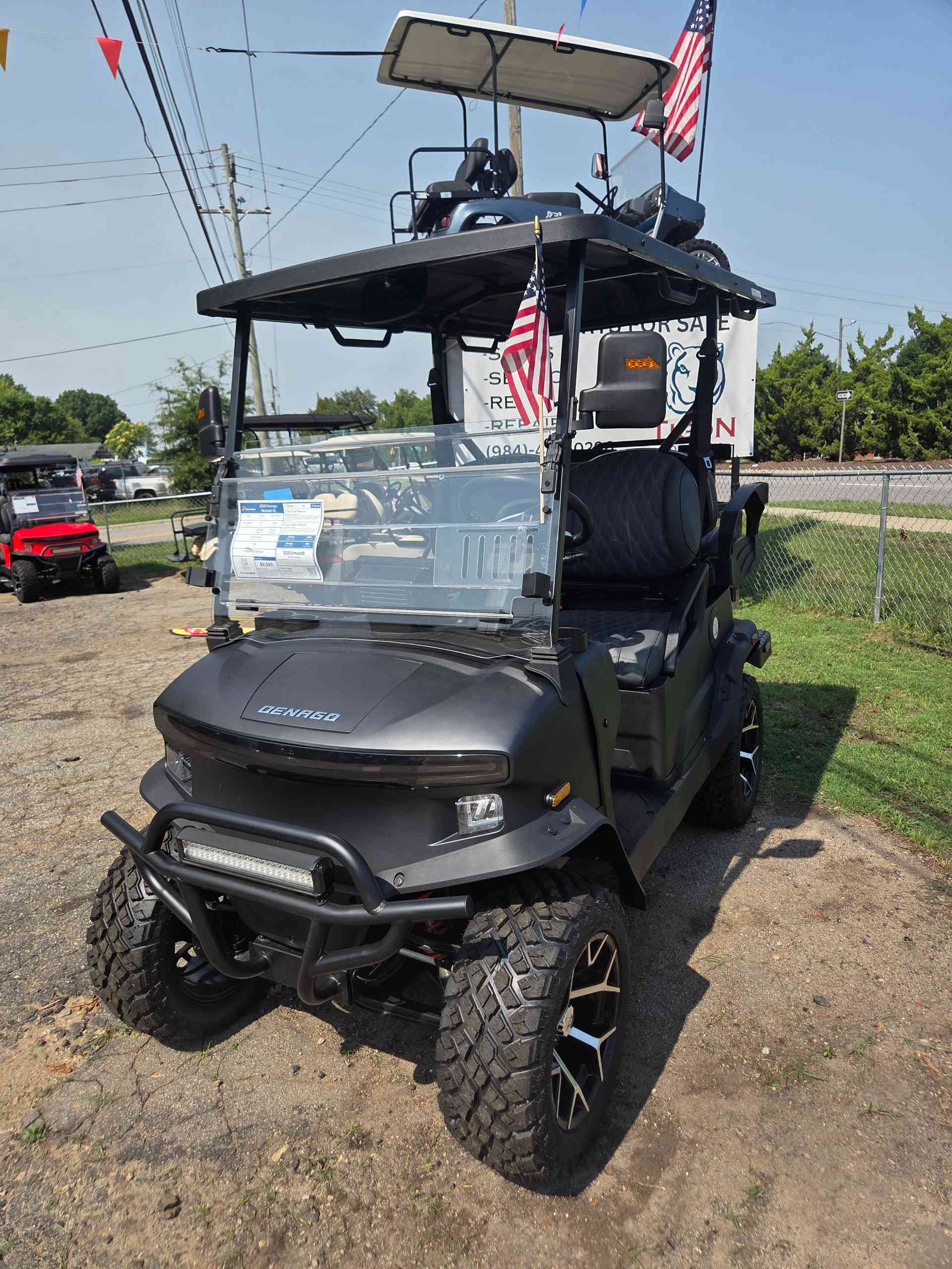 2026 Denago Nomad XL Golf Cart in Matte Black