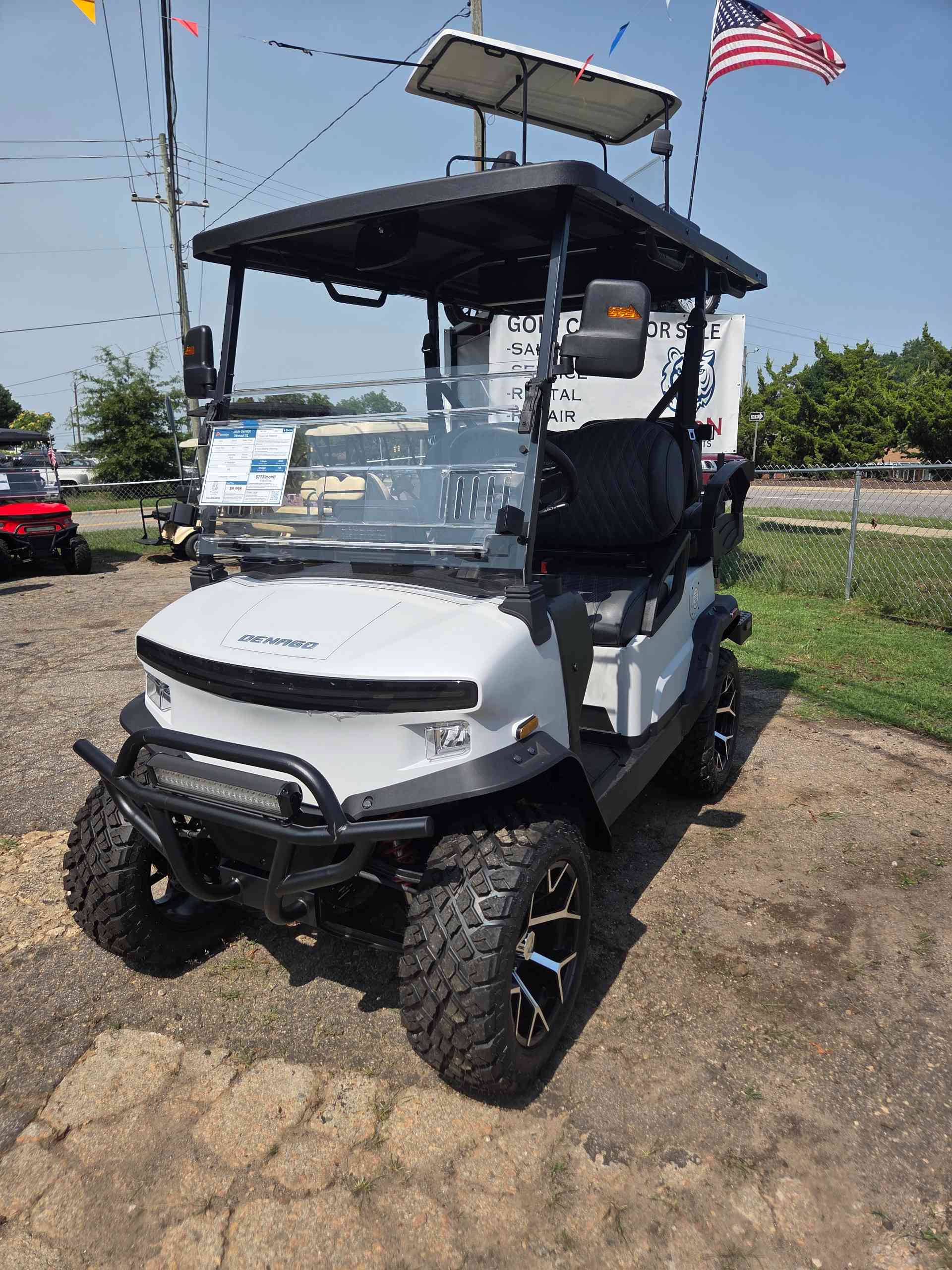 2026 Denago Nomad XL Golf Cart in Matte White