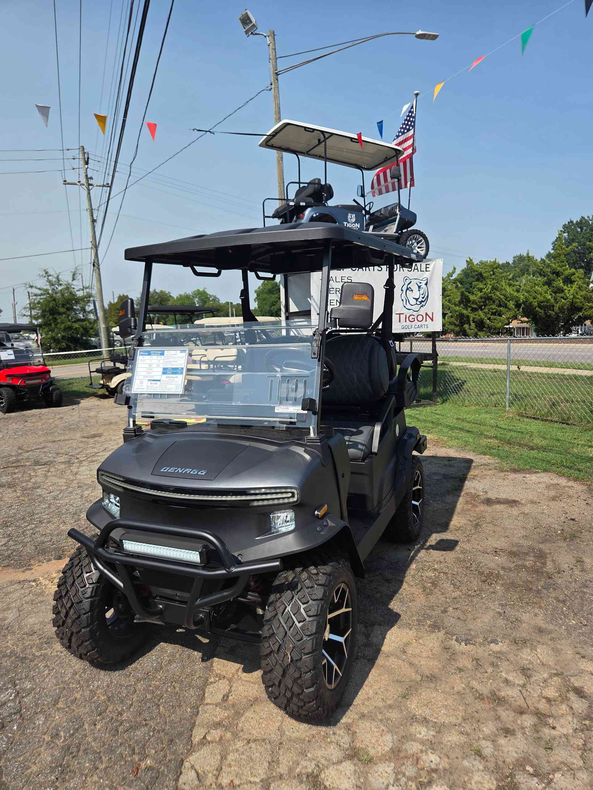2026 Denago Nomad XL Golf Cart in Matte Black