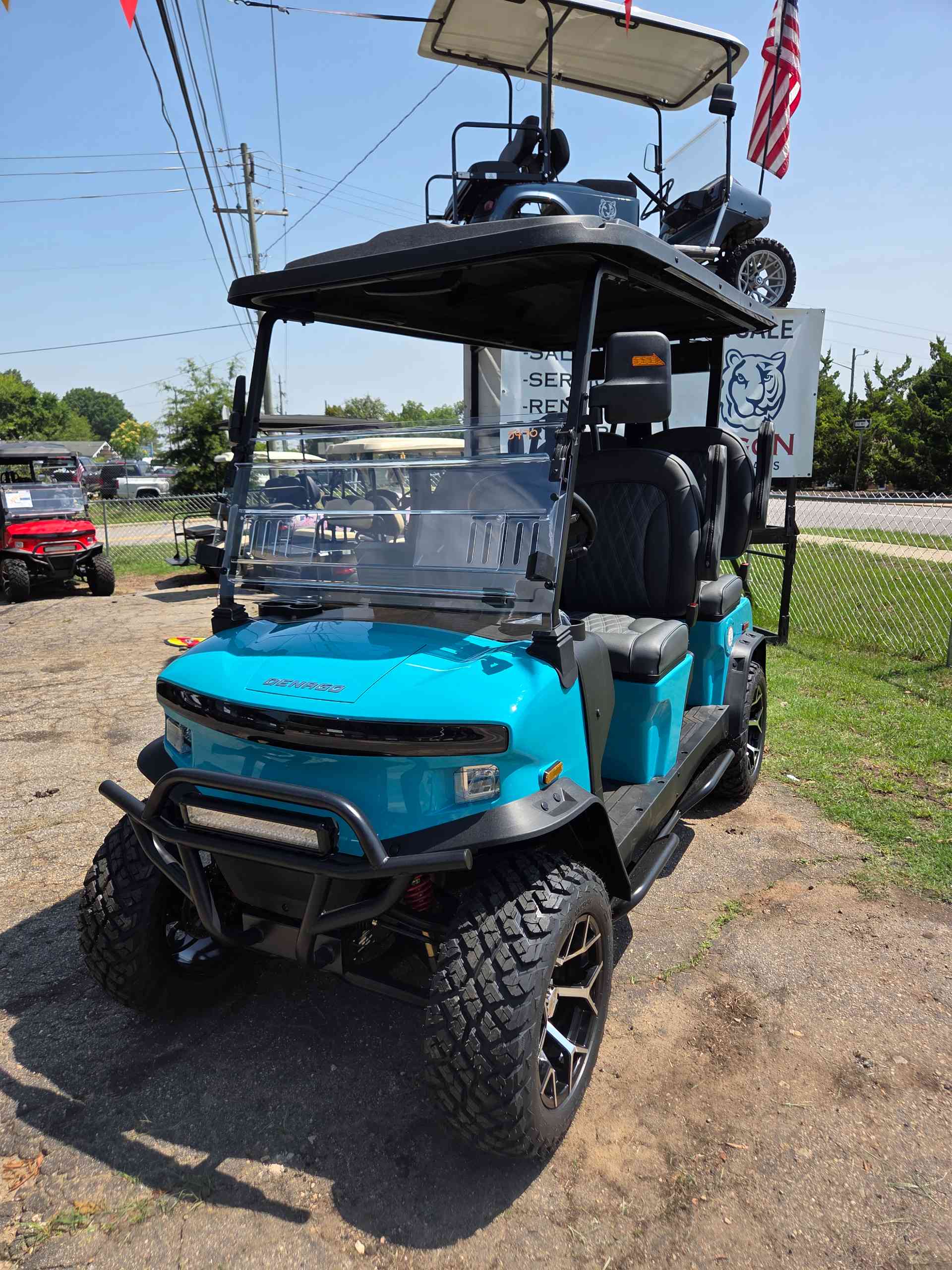 2026 Denago Rover XL Golf Cart in Aqua