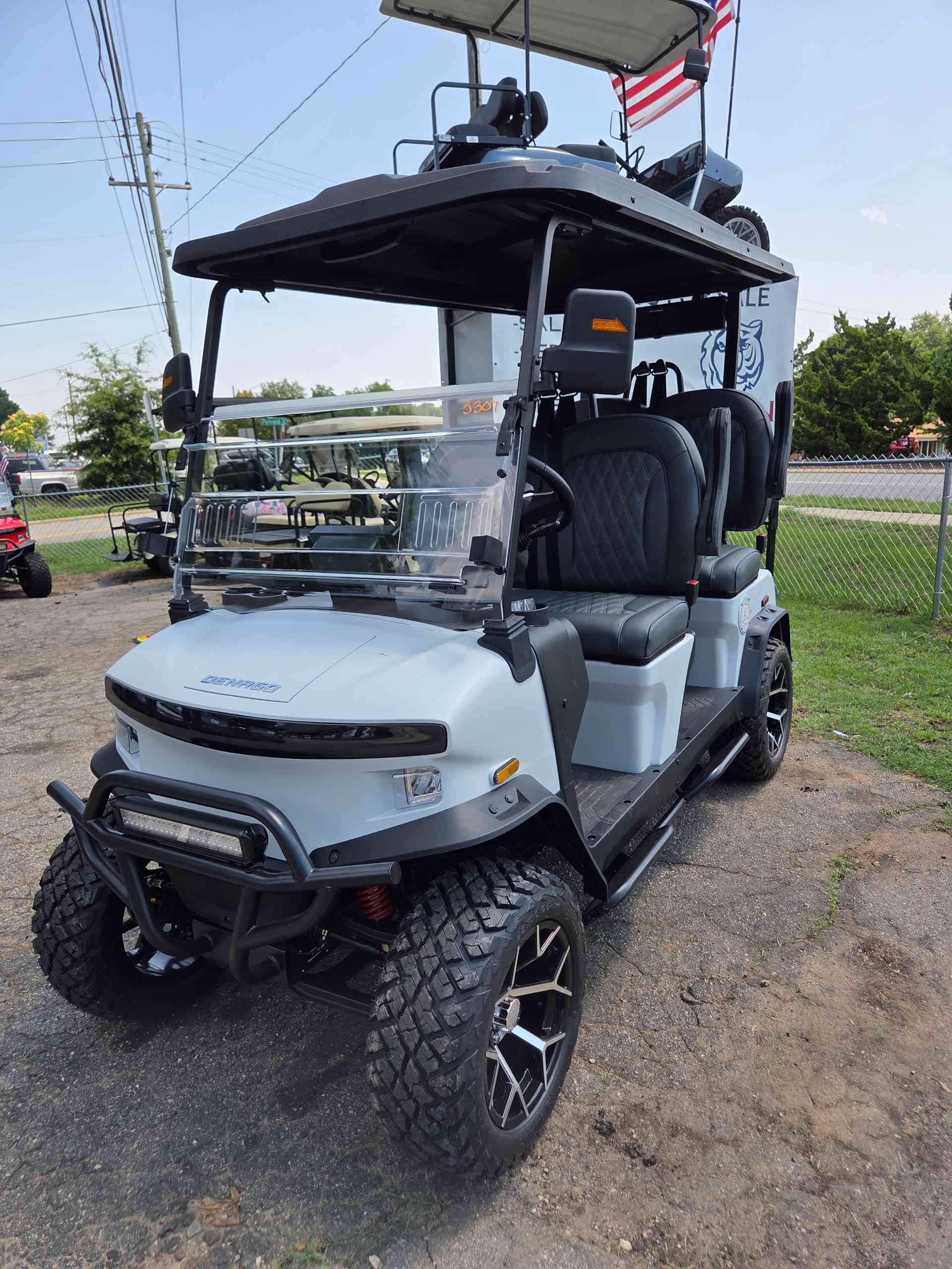 2026 Denago Rover XL Golf Cart in Matte White