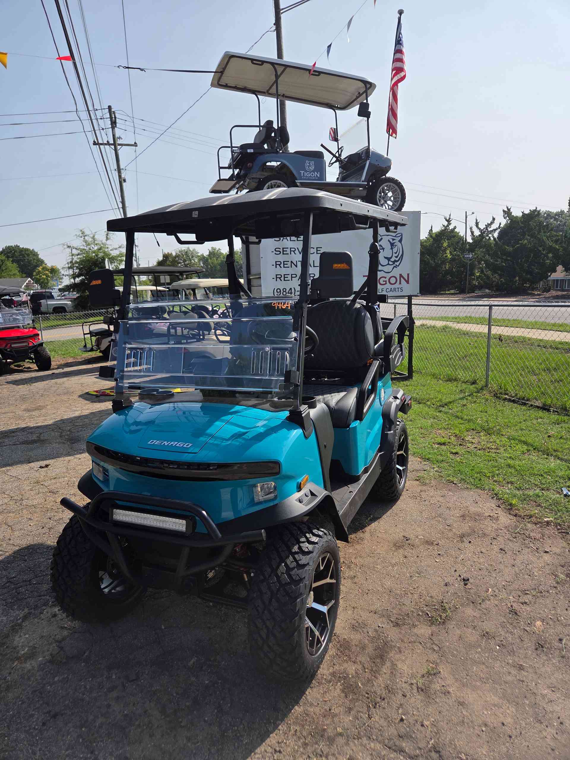 2026 Denago Nomad XL Aqua golf cart for sale in Raleigh, NC — July 4th Golf Cart Sales Event