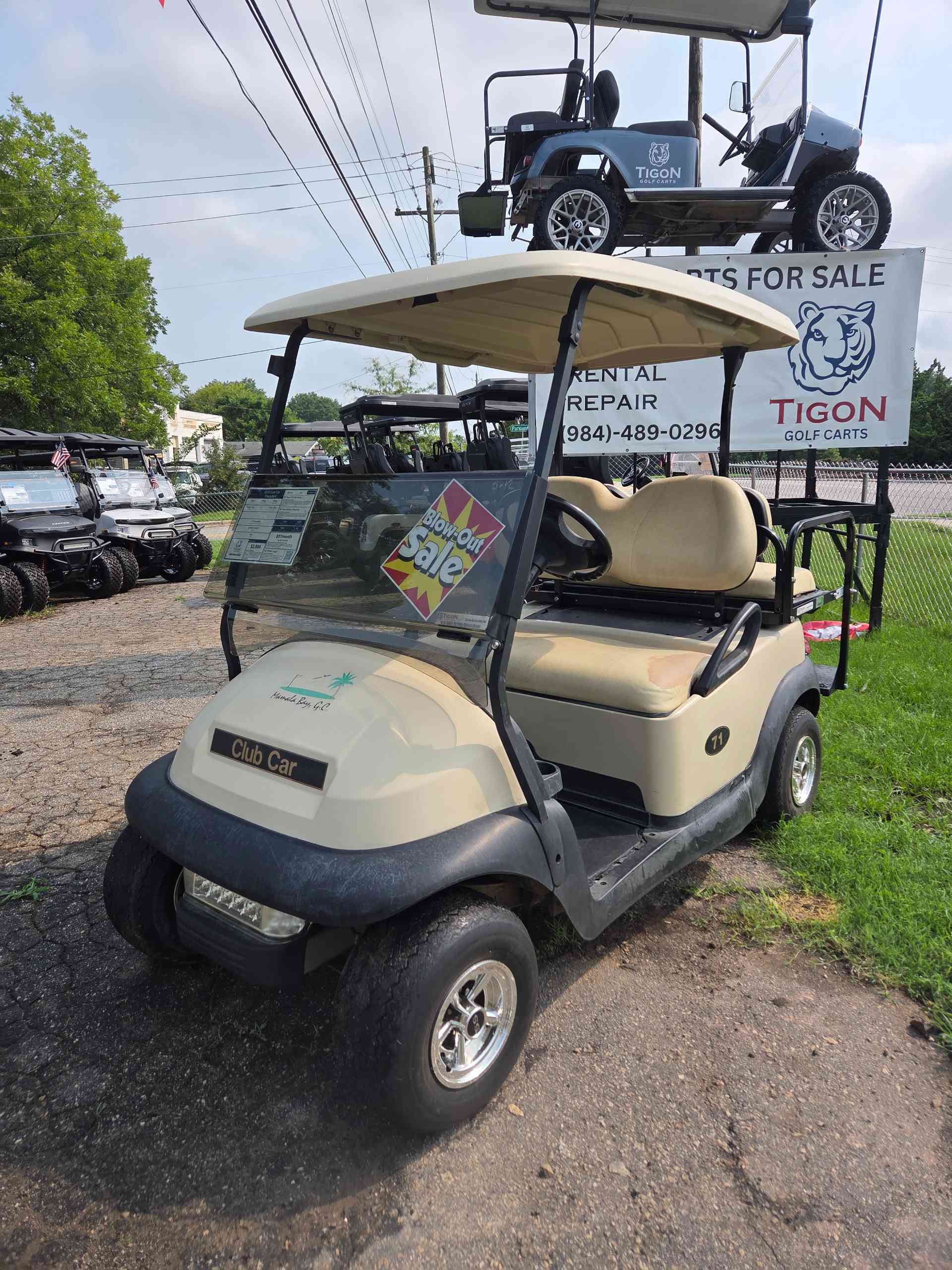 2015 Club Car Precedent Golf Cart in Beige