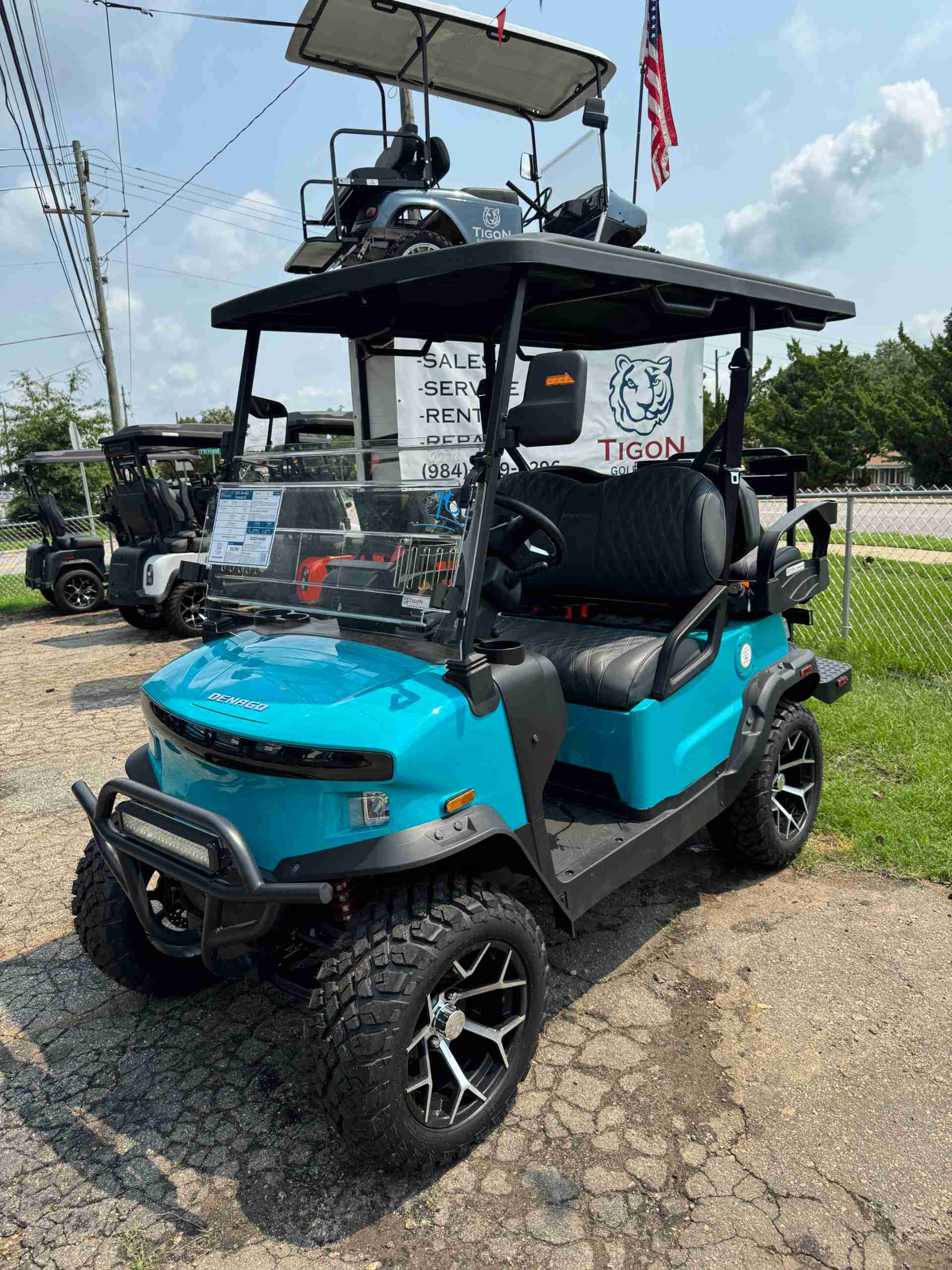 2026 Denago Nomad XL Golf Cart in Aqua