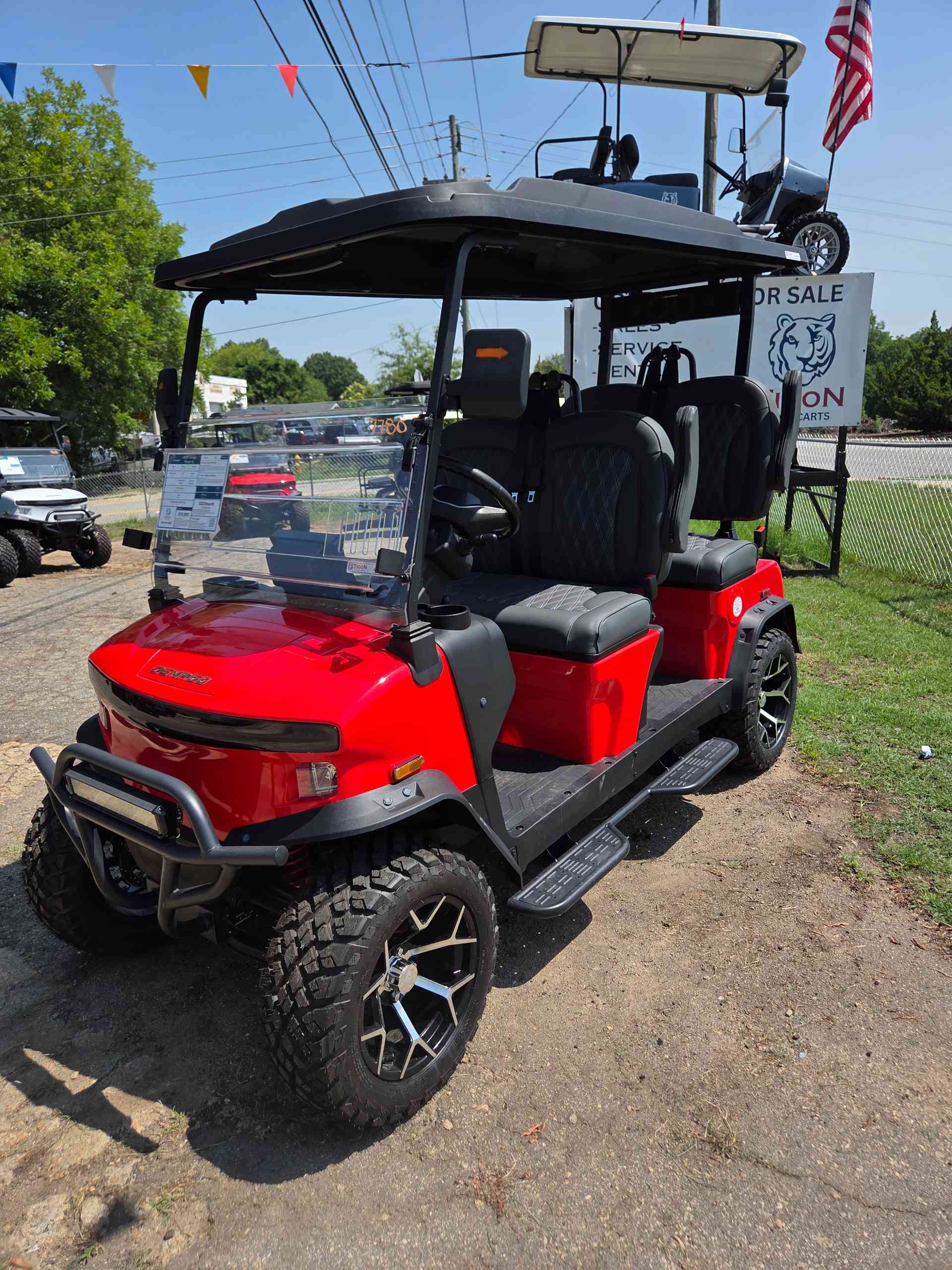 2026 Denago Rover XL Golf Cart in Scarlet