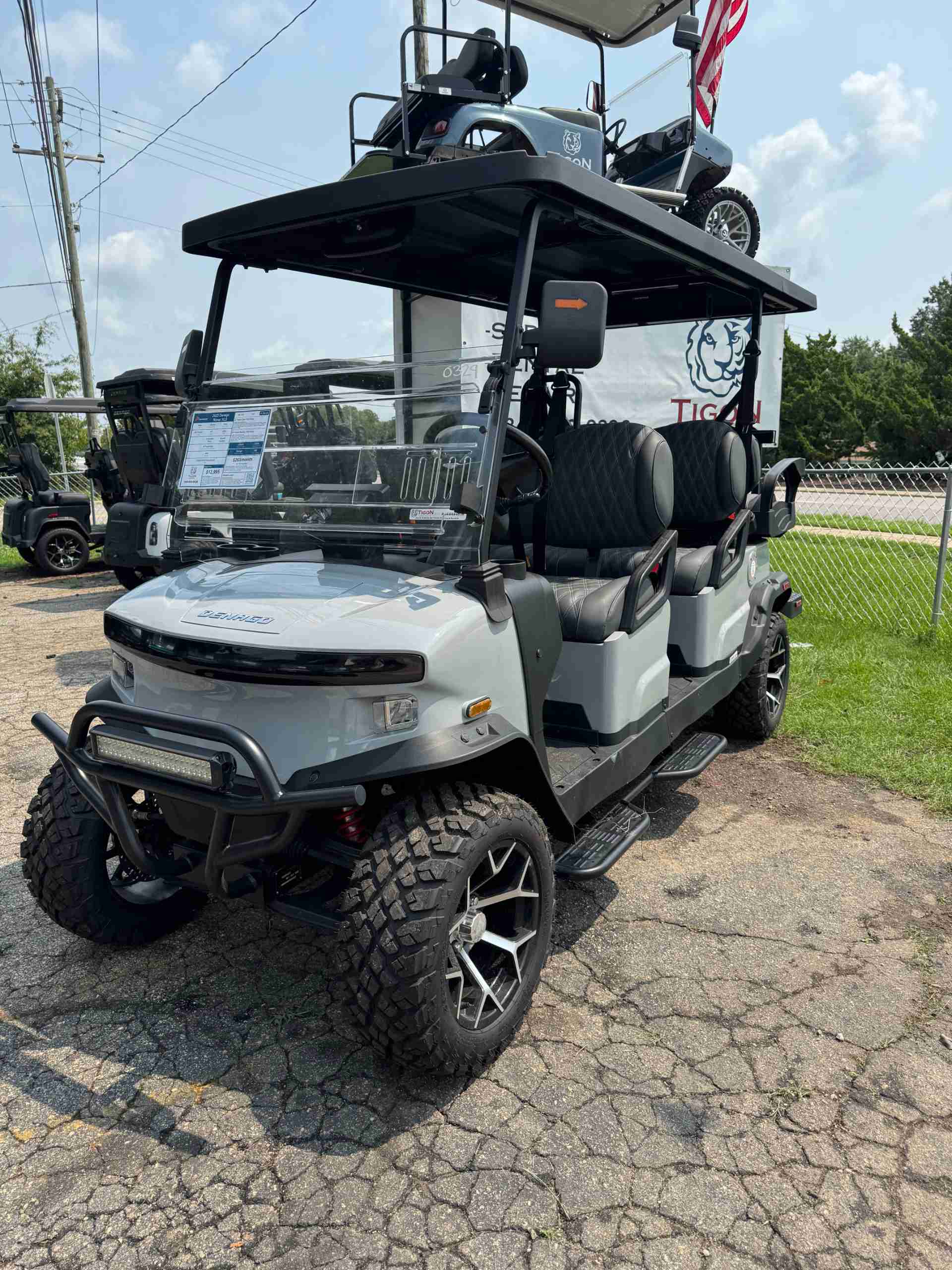 2025 Denago Rover XL6 Golf Cart in Gray