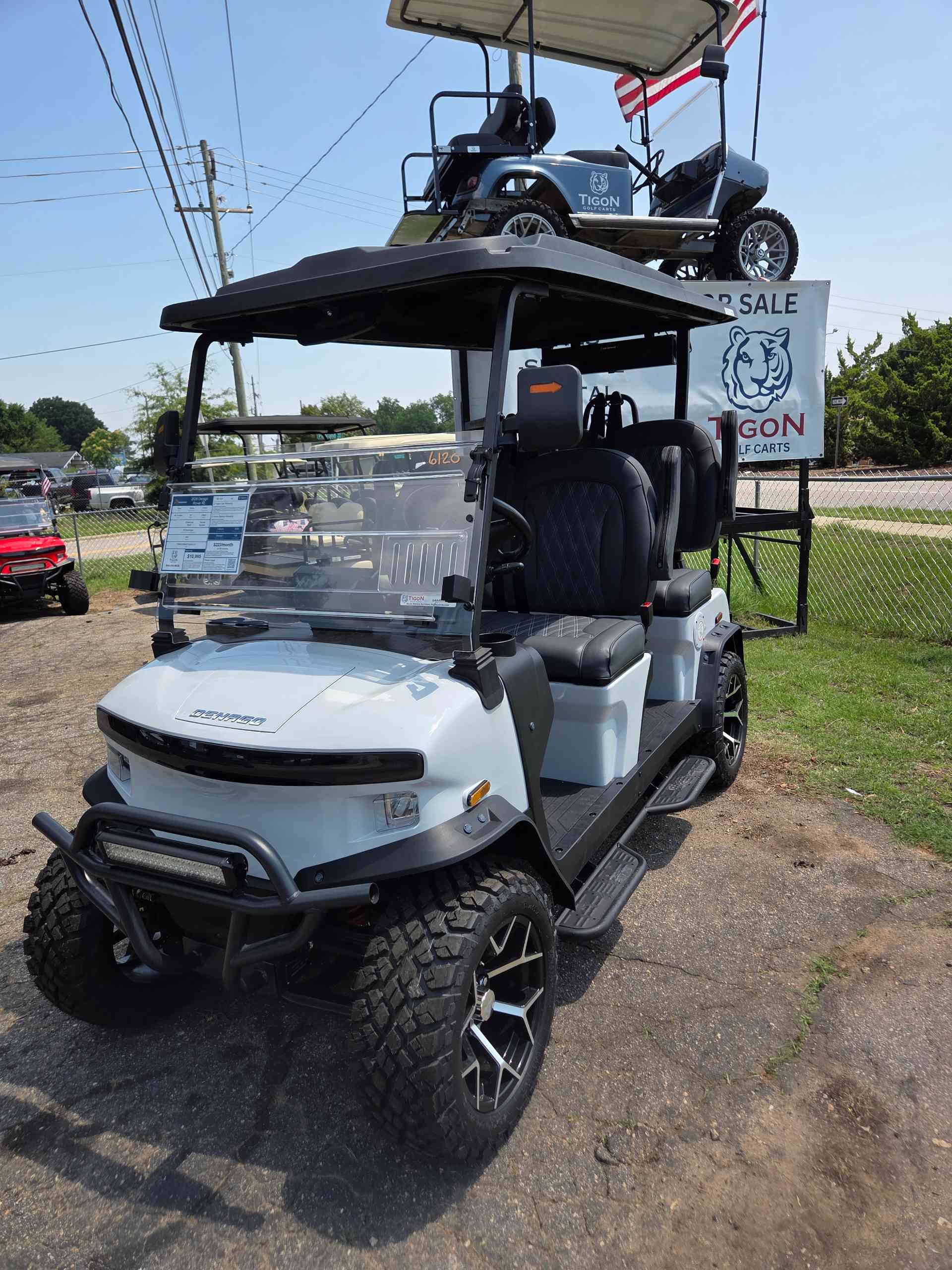 2026 Denago Rover XL Golf Cart in White