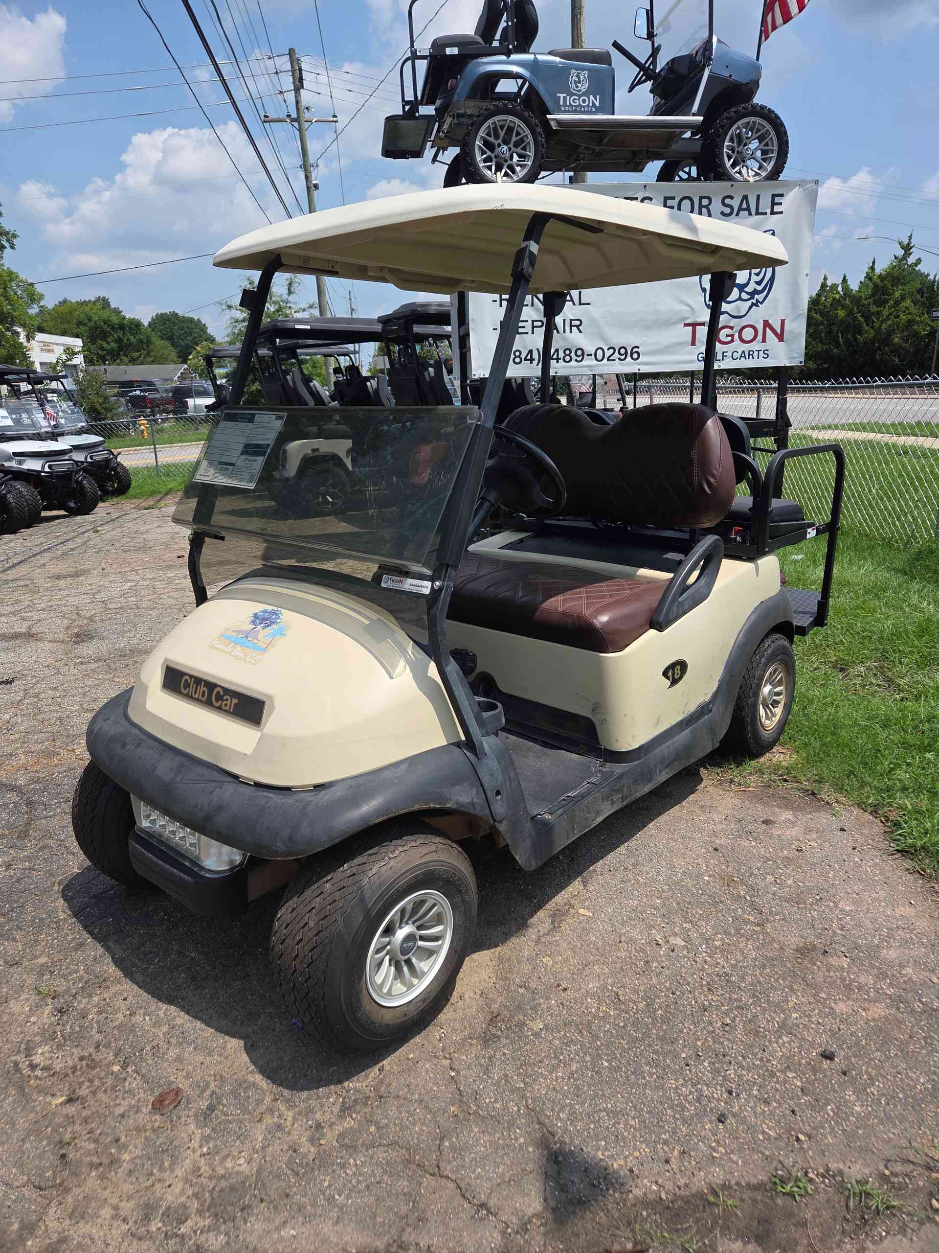 Used 2015 Club Car Precedent Golf Cart in Beige for sale at TIGON Raleigh, NC