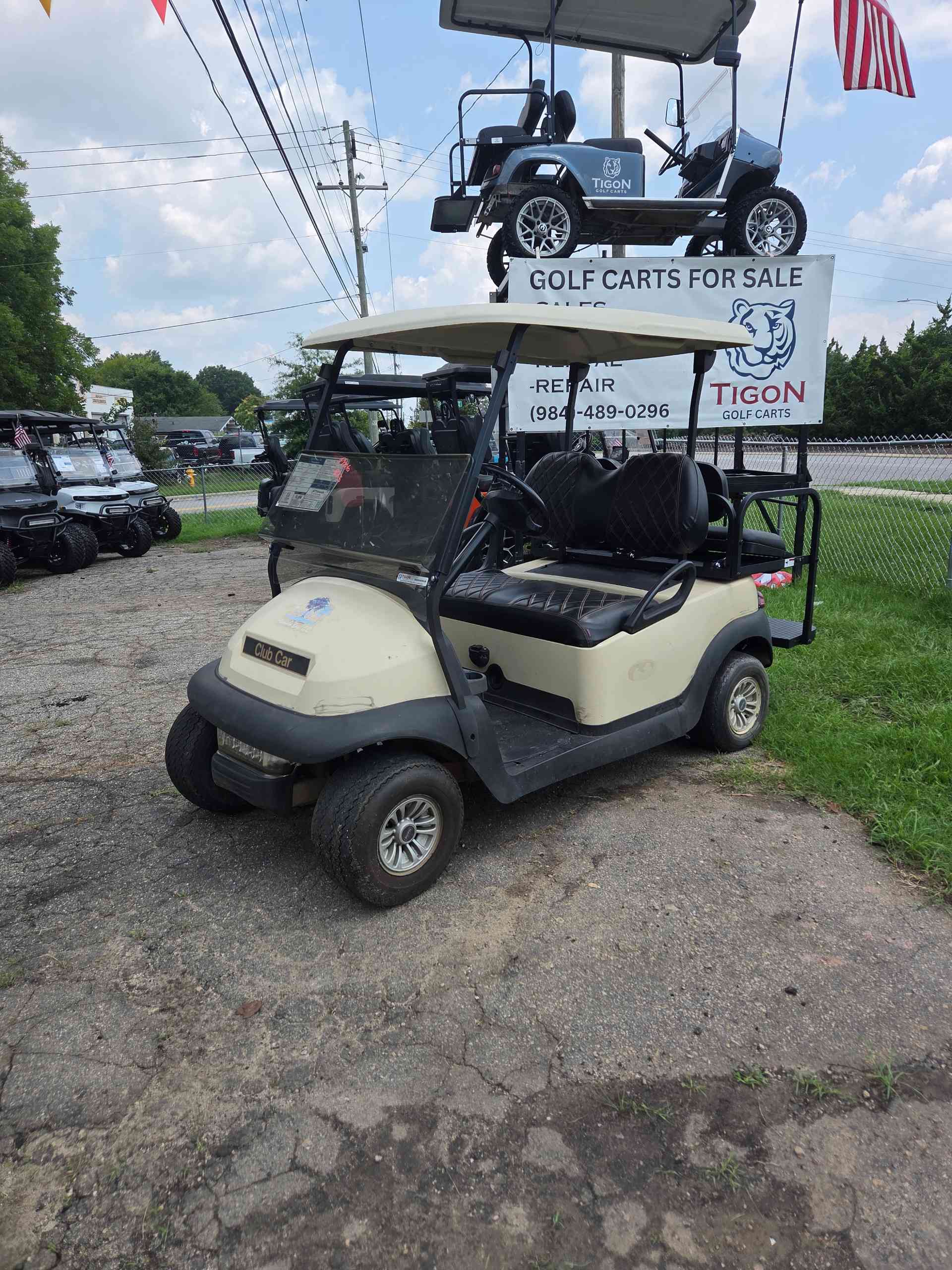 Used 2015 Club Car Precedent Golf Cart in Beige for sale at TIGON Raleigh, NC