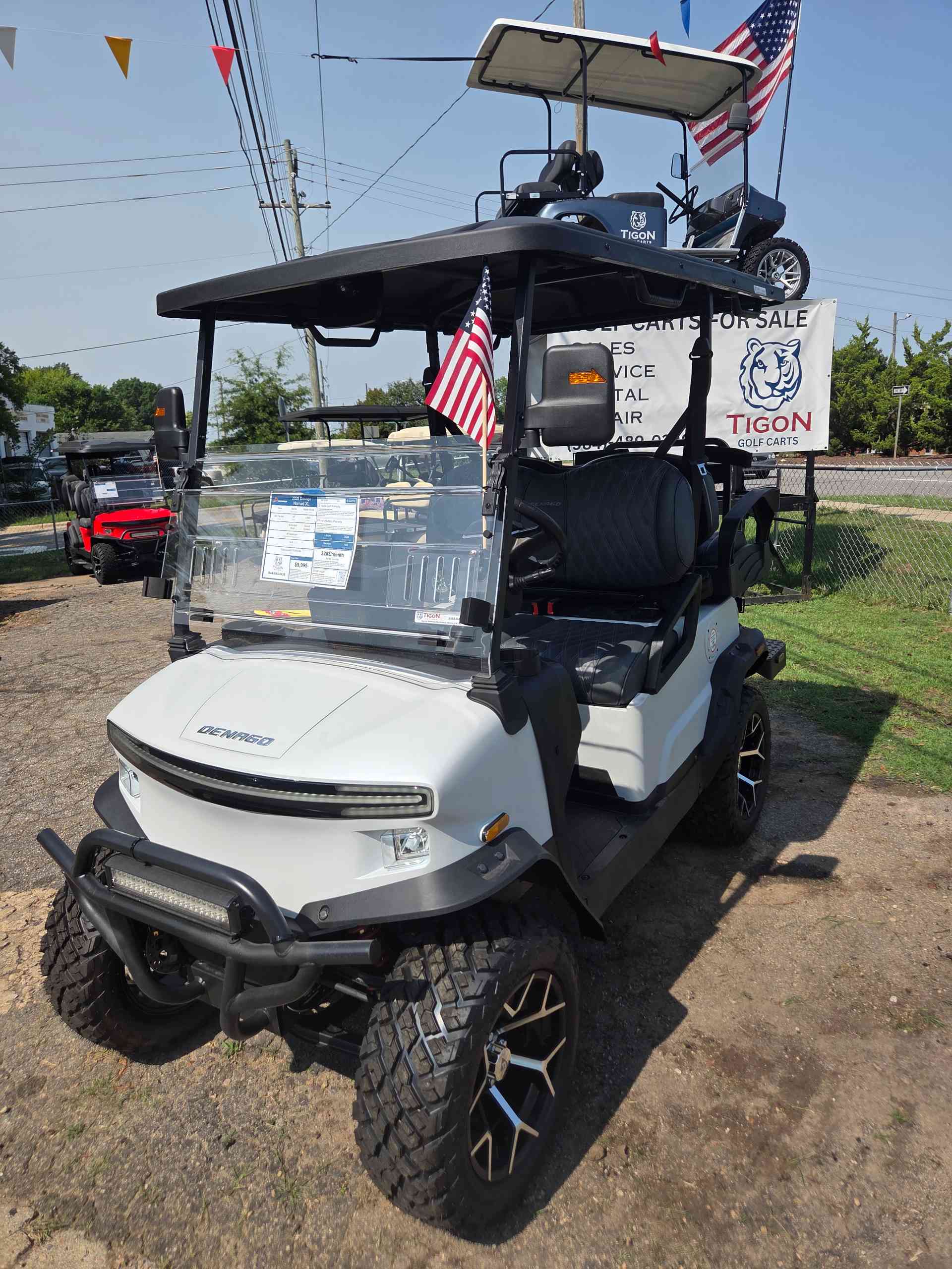 2026 Denago Nomad XL Golf Cart in Matte White for sale at TIGON Raleigh, NC