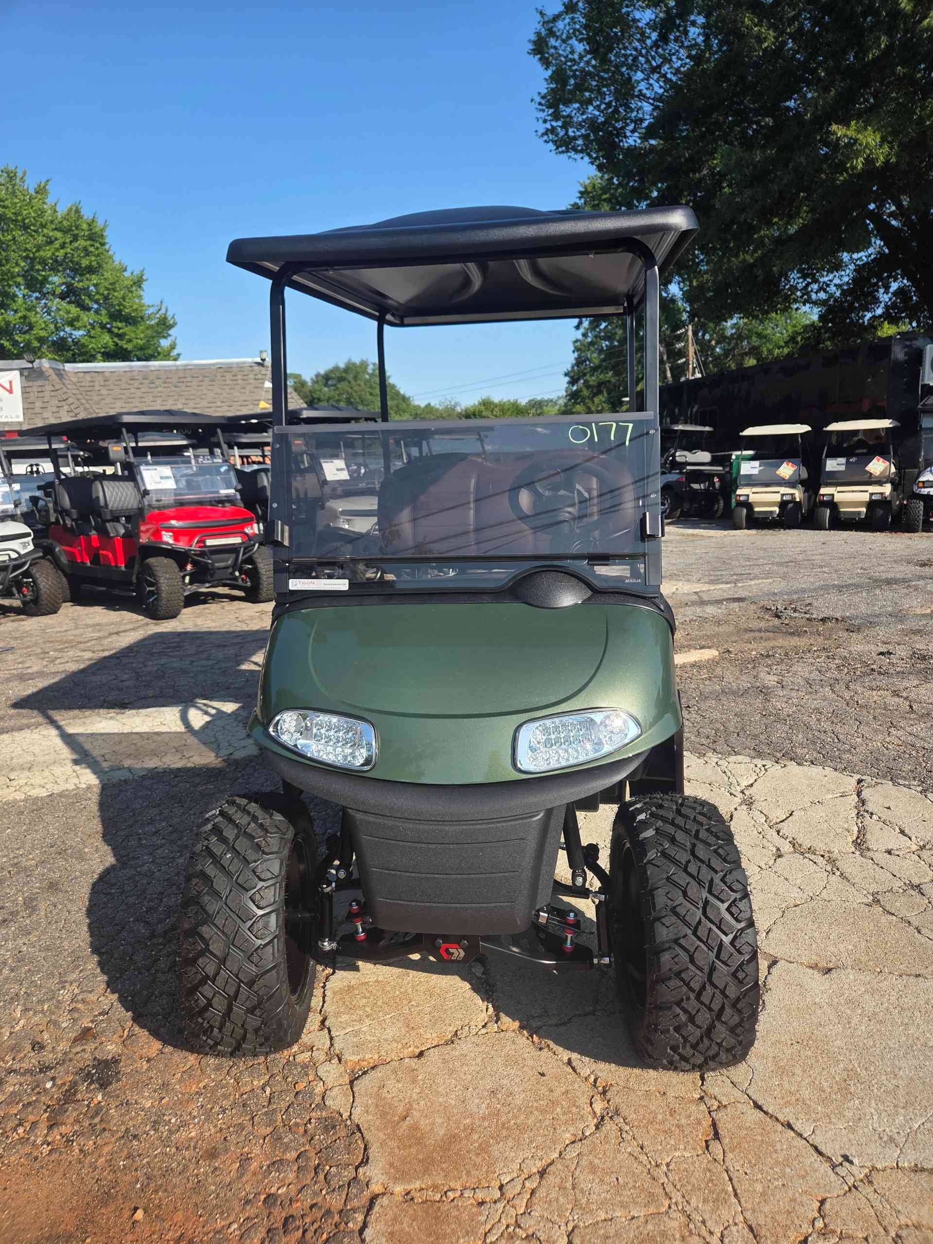 2021 EZGO RXV Green golf cart for sale in Raleigh, NC — July 4th Golf Cart Sales Event