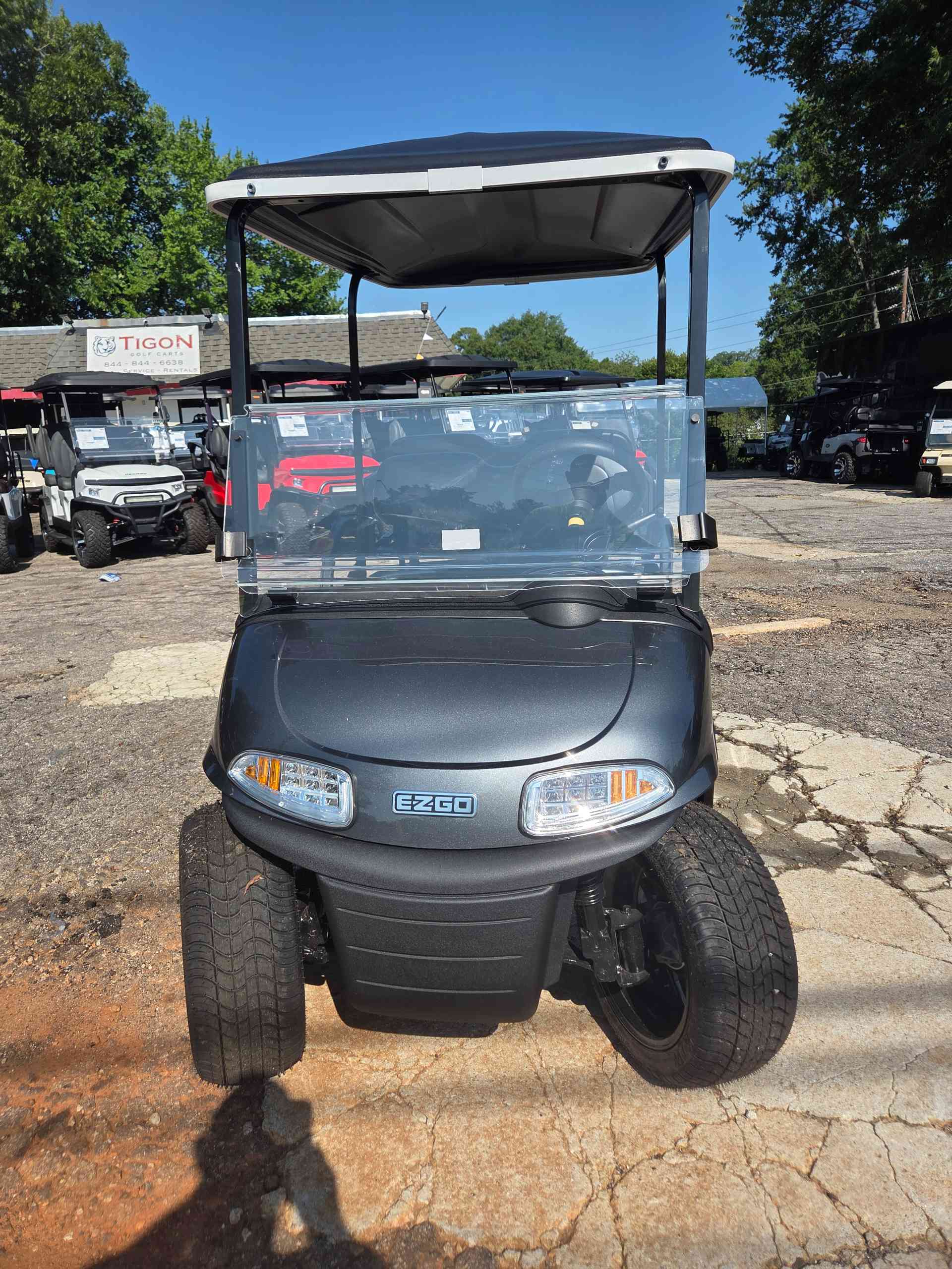 2021 EZGO RXV Gray golf cart for sale in Raleigh, NC — July 4th Golf Cart Sales Event