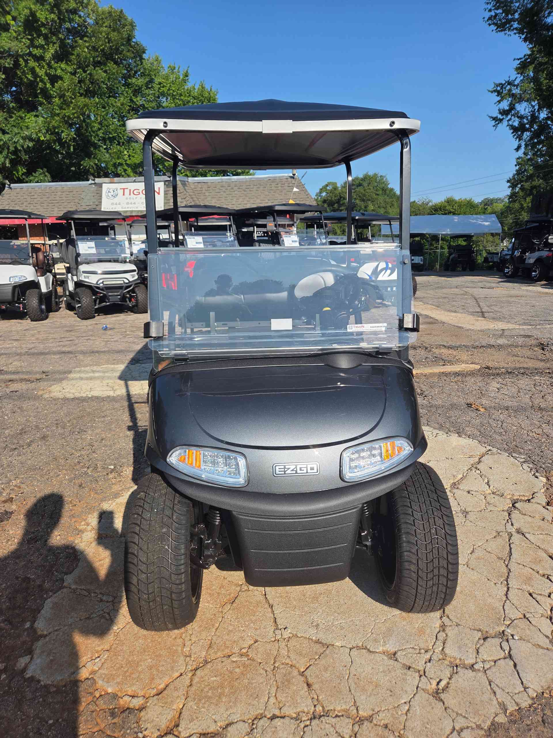 2021 EZGO RXV Black golf cart for sale in Raleigh, NC — July 4th Golf Cart Sales Event