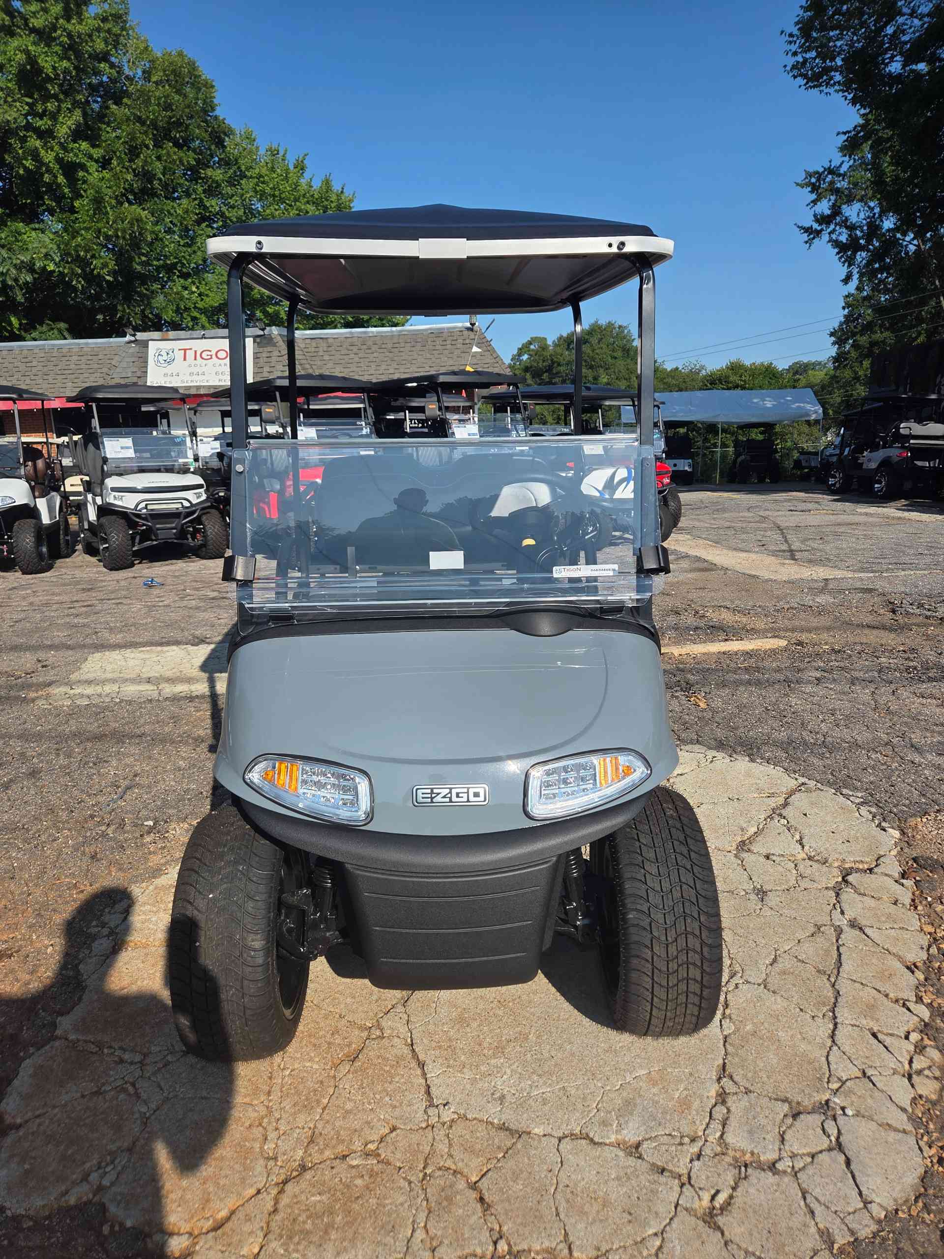 2021 EZGO RXV Gray golf cart for sale in Raleigh, NC — July 4th Golf Cart Sales Event
