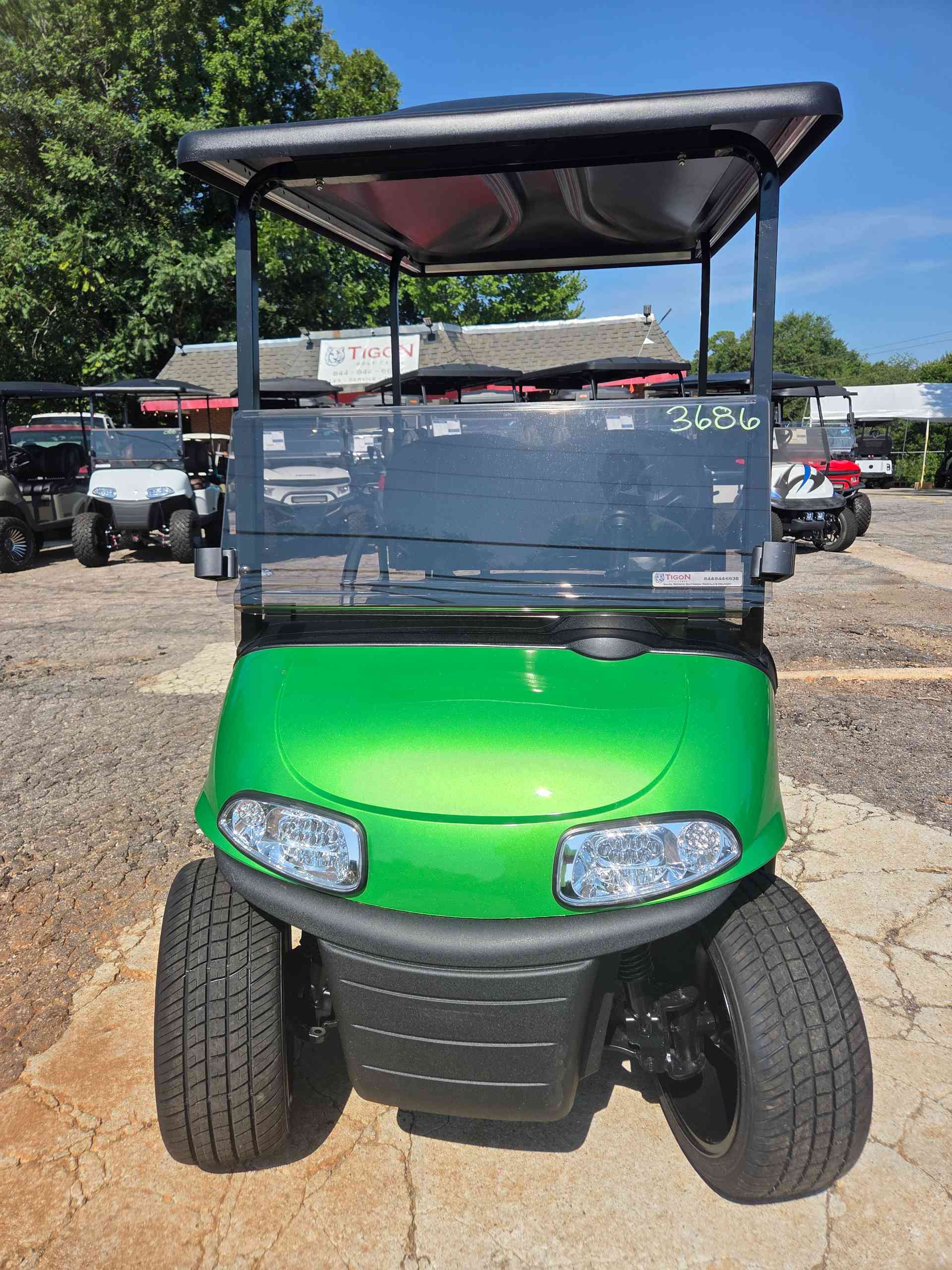 2021 EZGO RXV Green golf cart for sale in Raleigh, NC — July 4th Golf Cart Sales Event