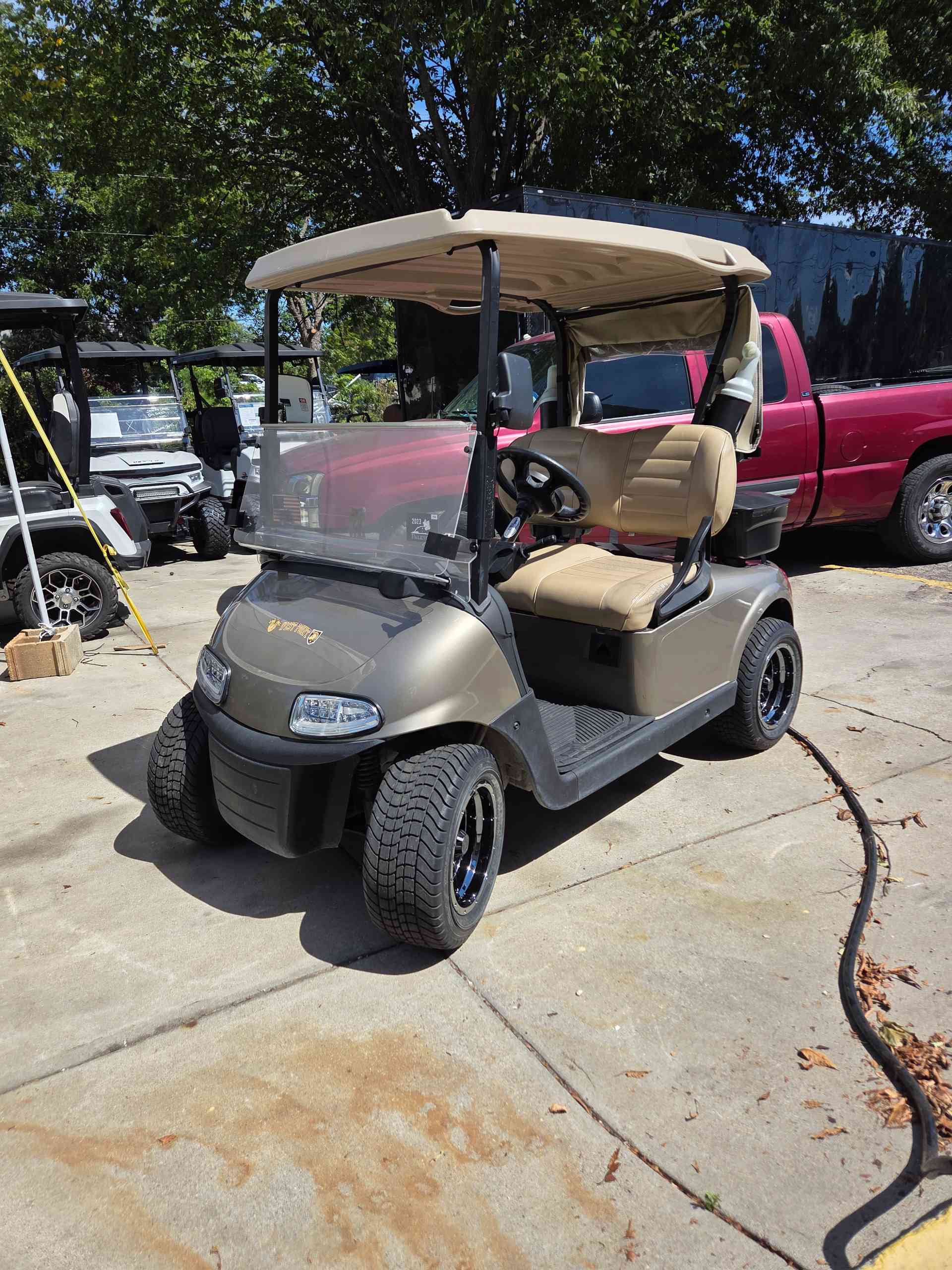 Used EZGO RXV Golf Cart in Champane for sale at TIGON Raleigh, NC