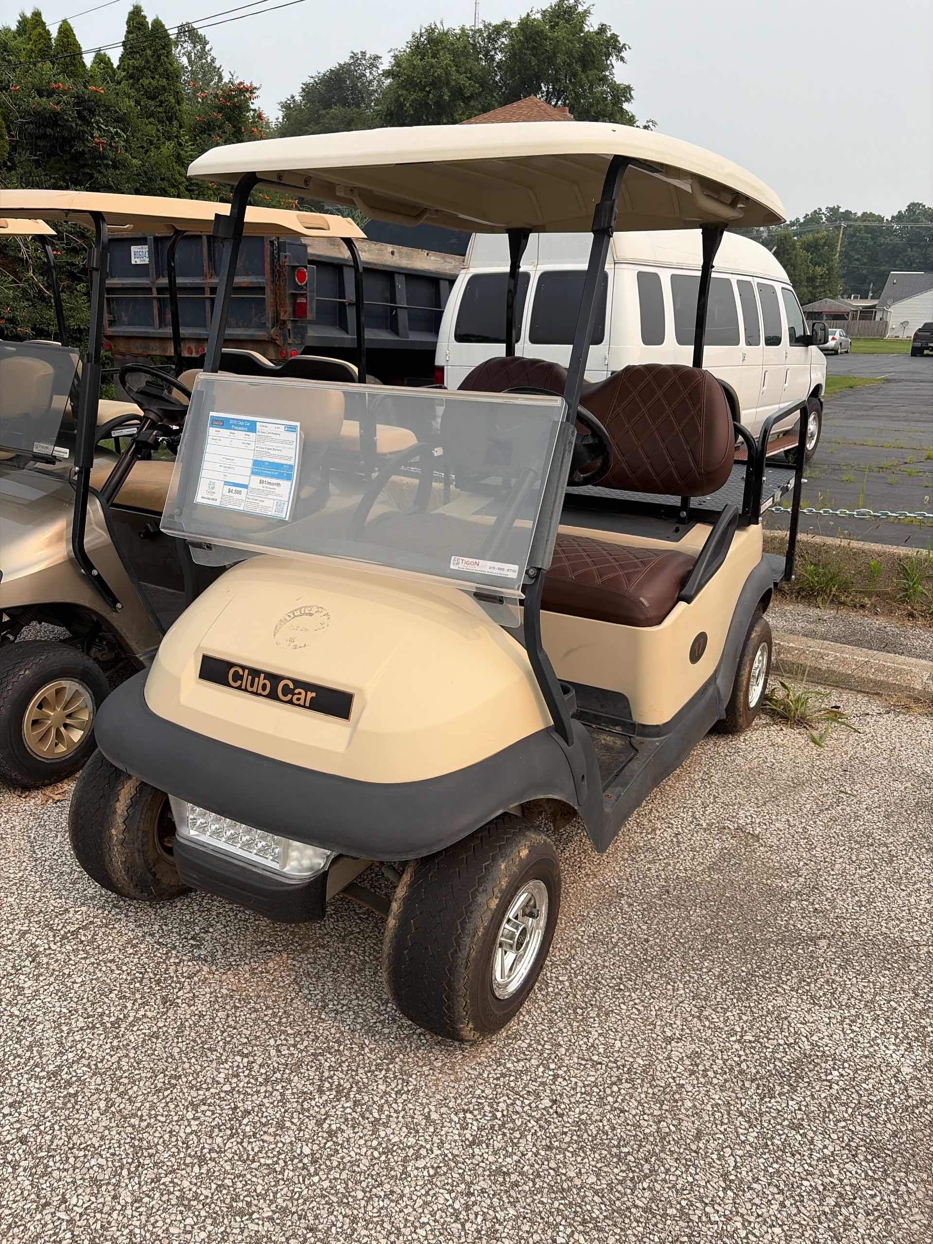 2015 Club Car Precedent Golf Cart in Beige