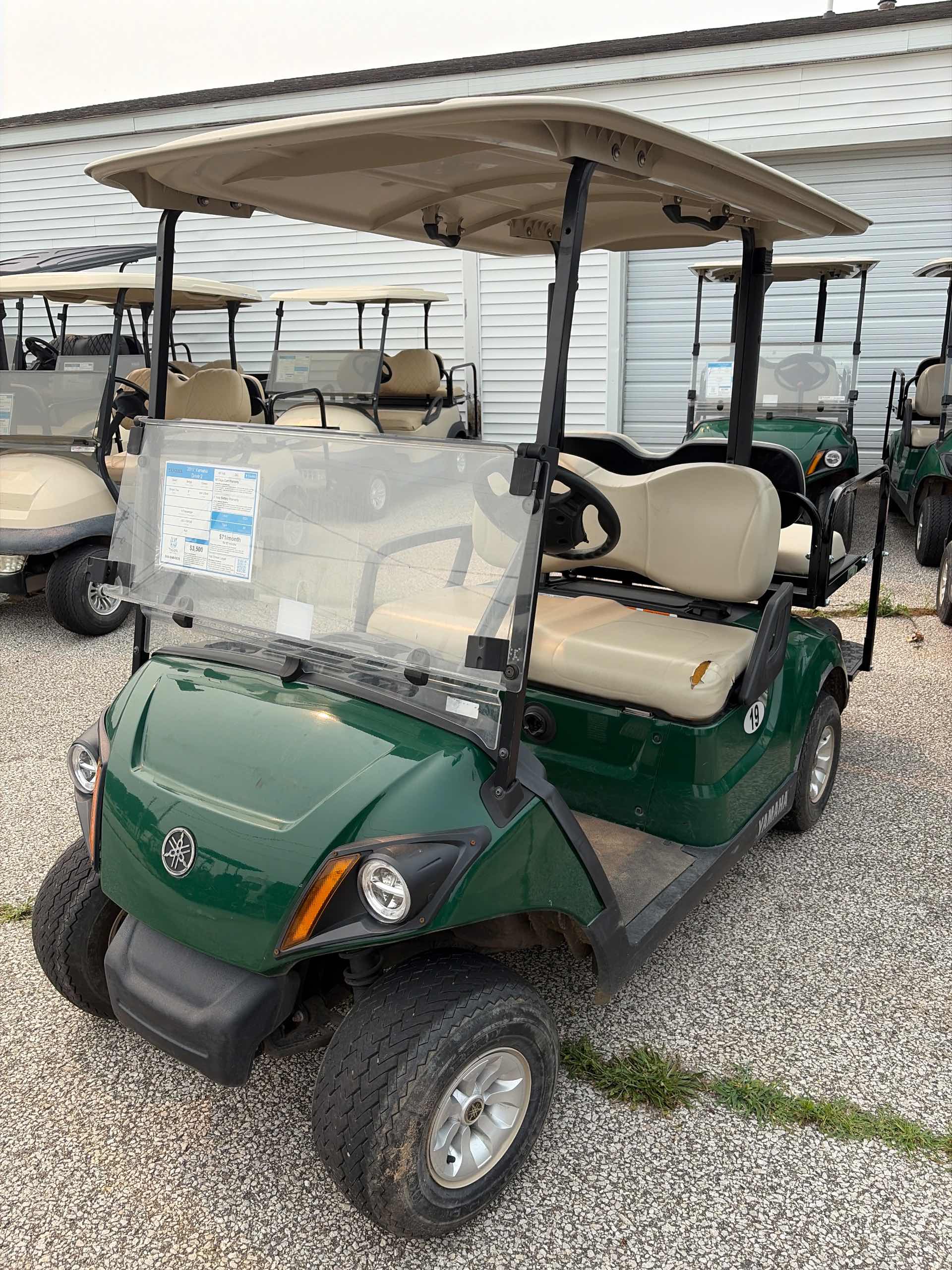 2017 Yamaha Drive 2 Golf Cart in Green