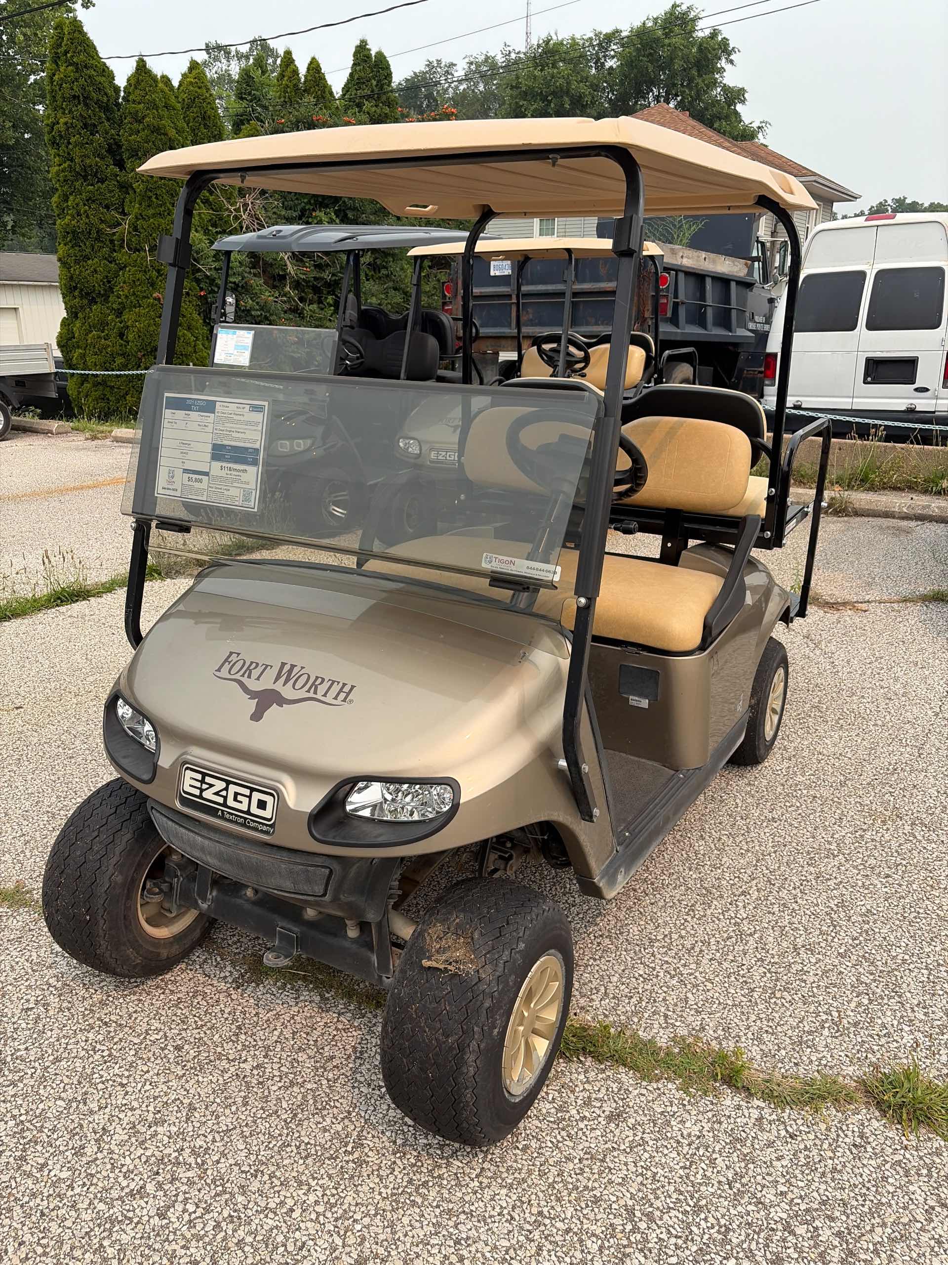 2021 EZGO TXT Golf Cart in Champane