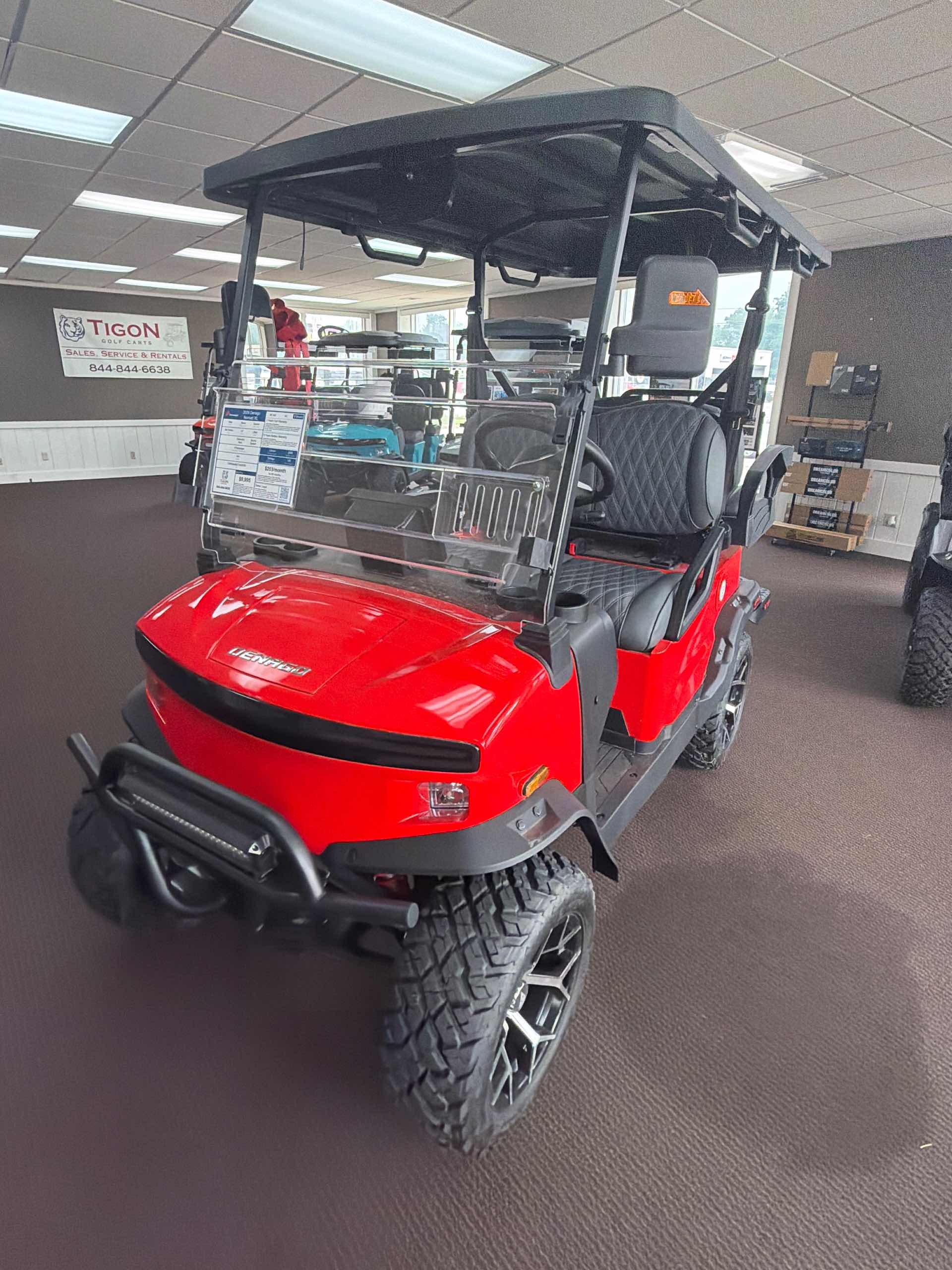2026 Denago Nomad XL Golf Cart in Scarlet