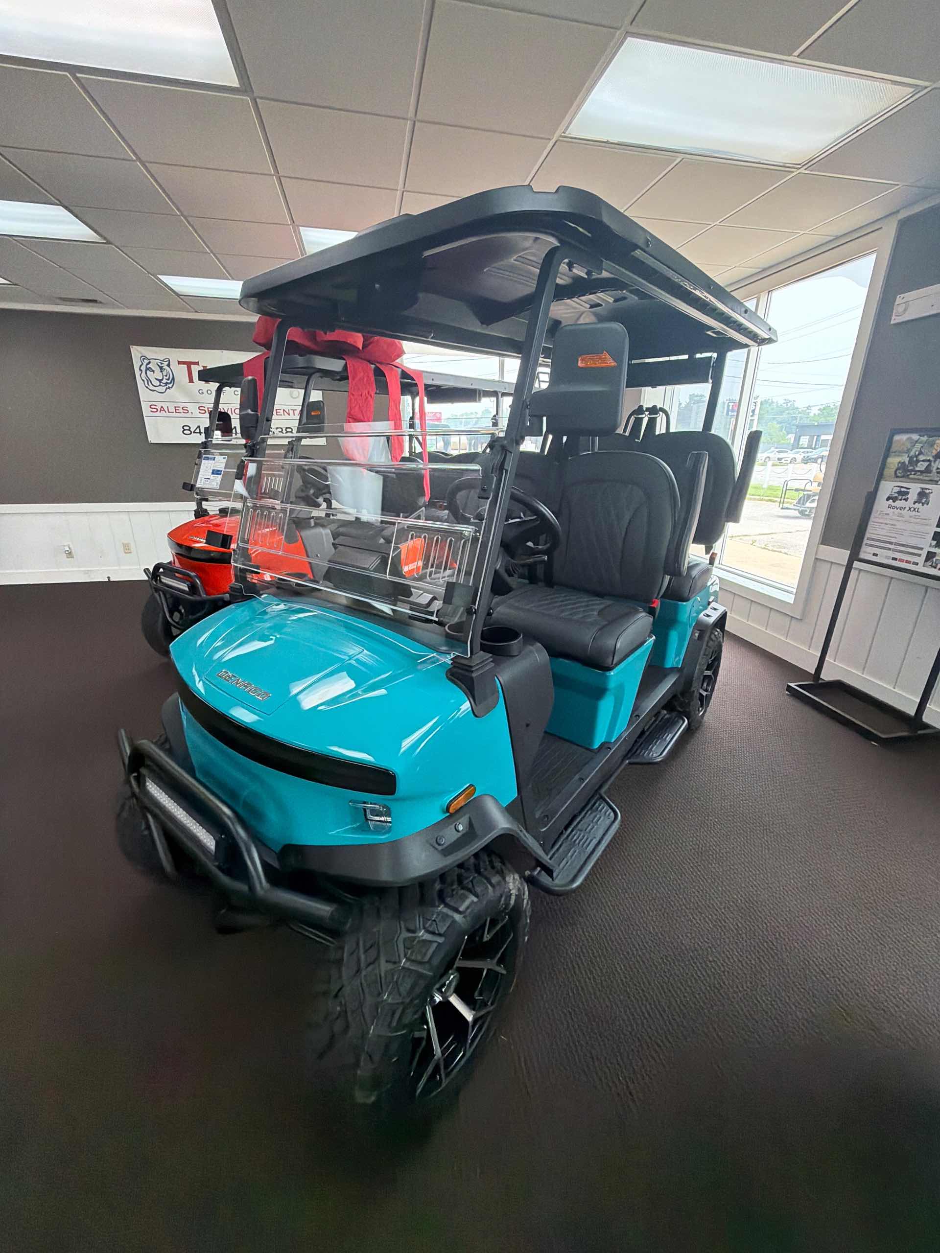 2026 Denago Rover XL Golf Cart in Aqua