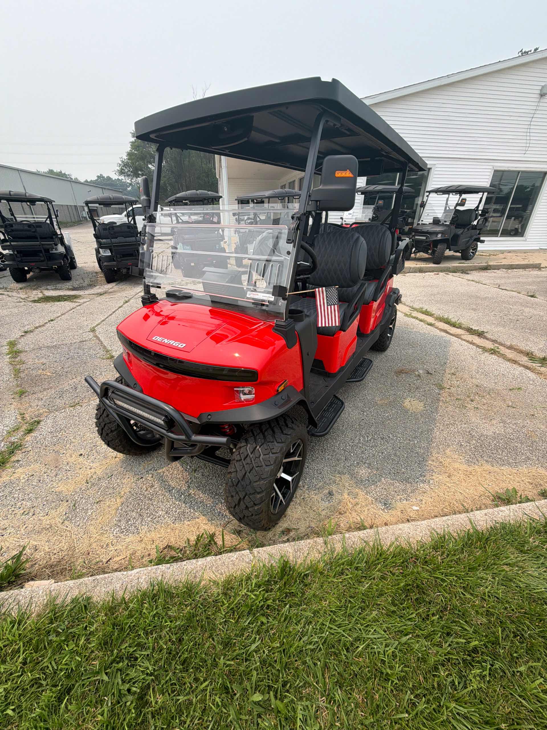 2026 Denago Rover XL6 Golf Cart in Scarlet