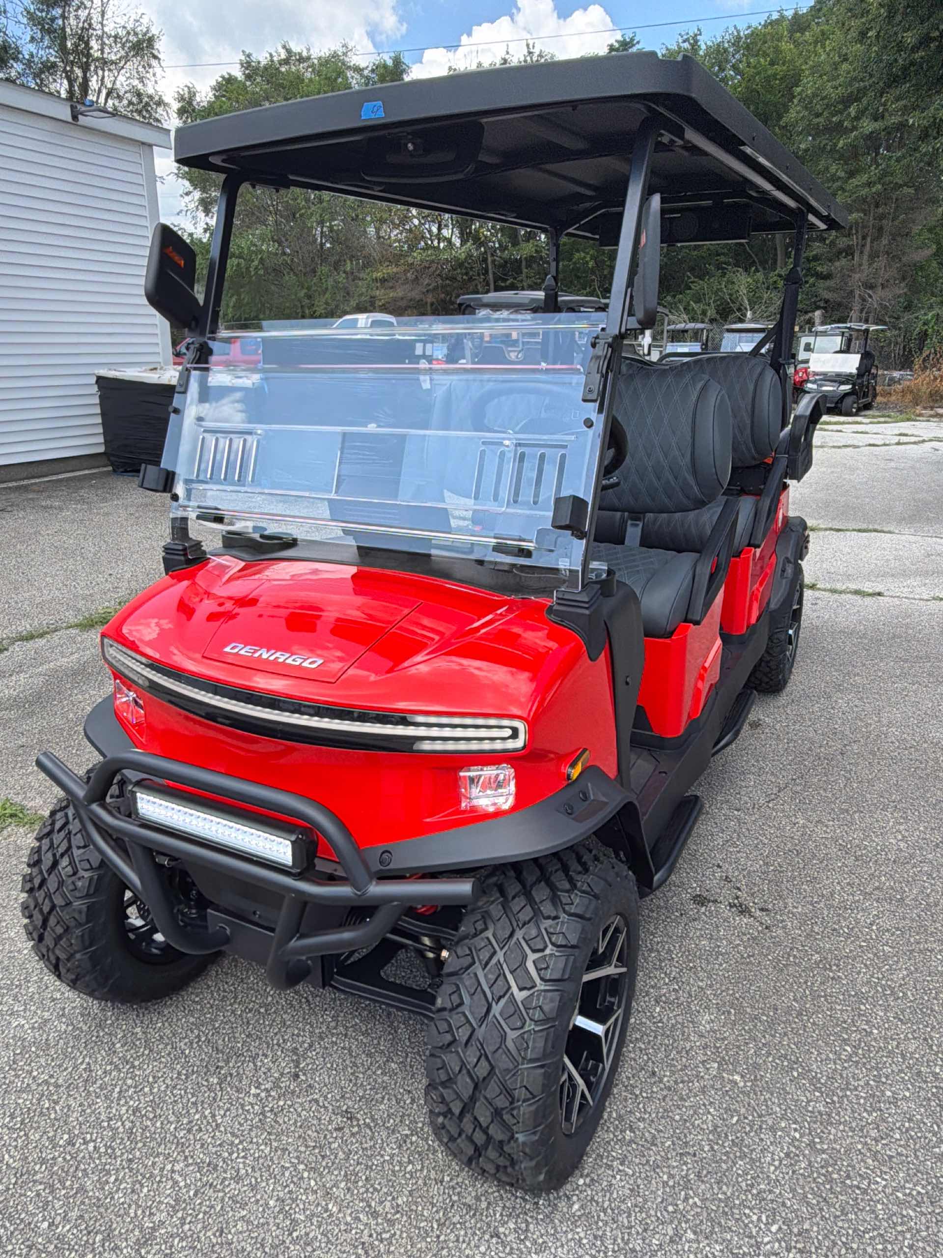 2026 Denago Rover XL6 Golf Cart in Scarlet for sale at TIGON South Bend, IN
