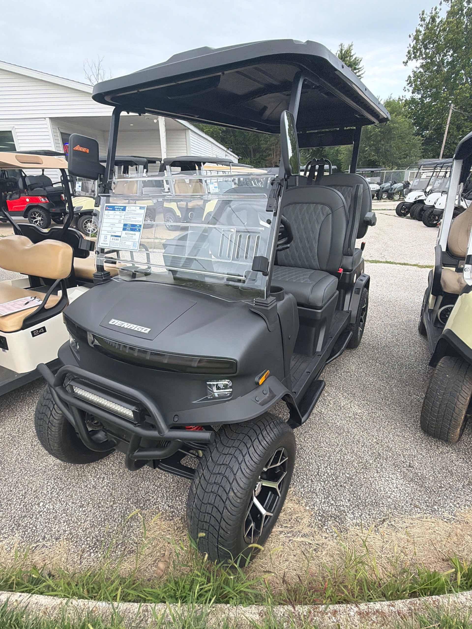 2026 Denago Rover XL Golf Cart in Matte Black for sale at TIGON South Bend, IN