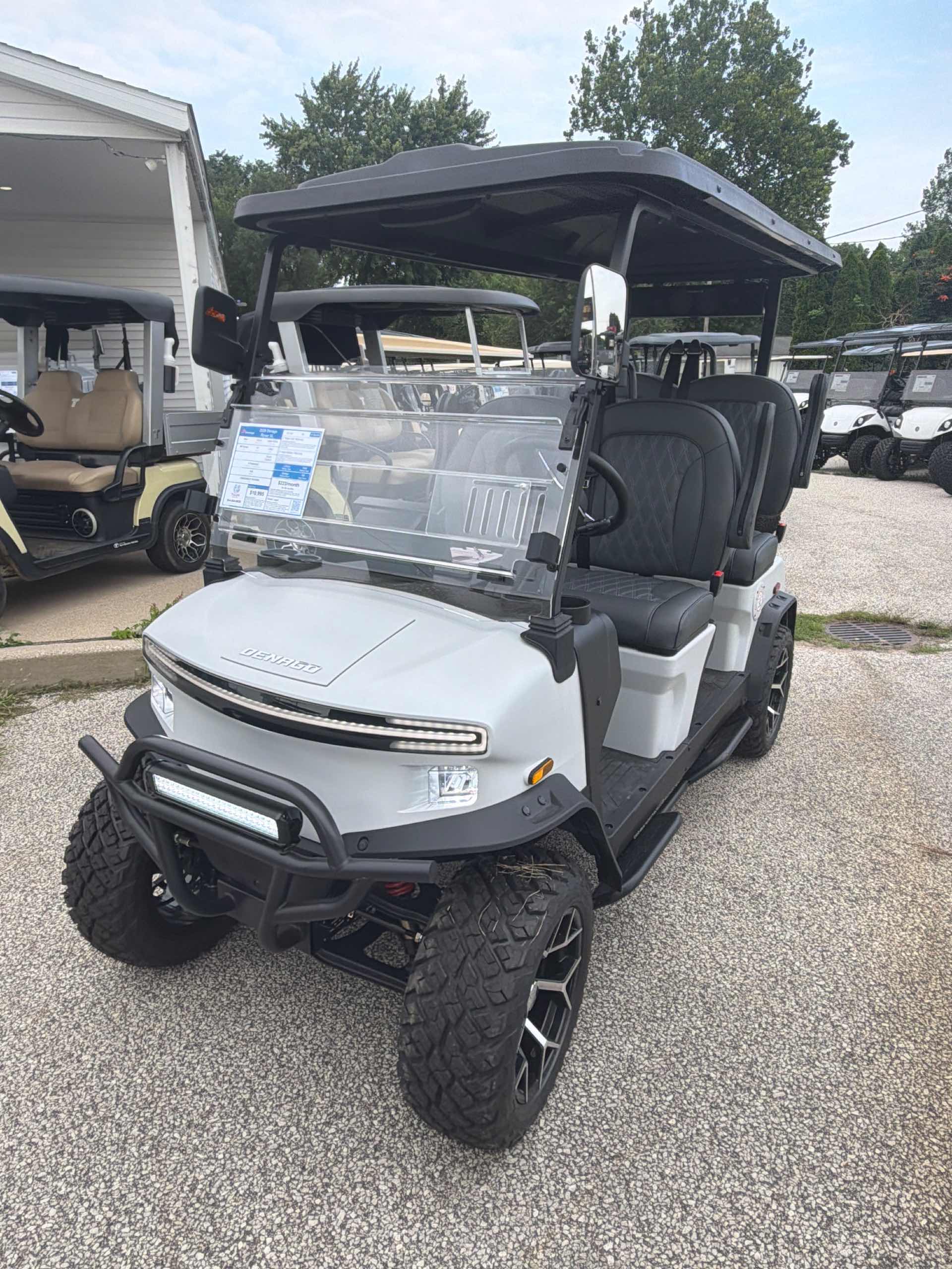 2026 Denago Rover XL Golf Cart in Matte White for sale at TIGON South Bend, IN