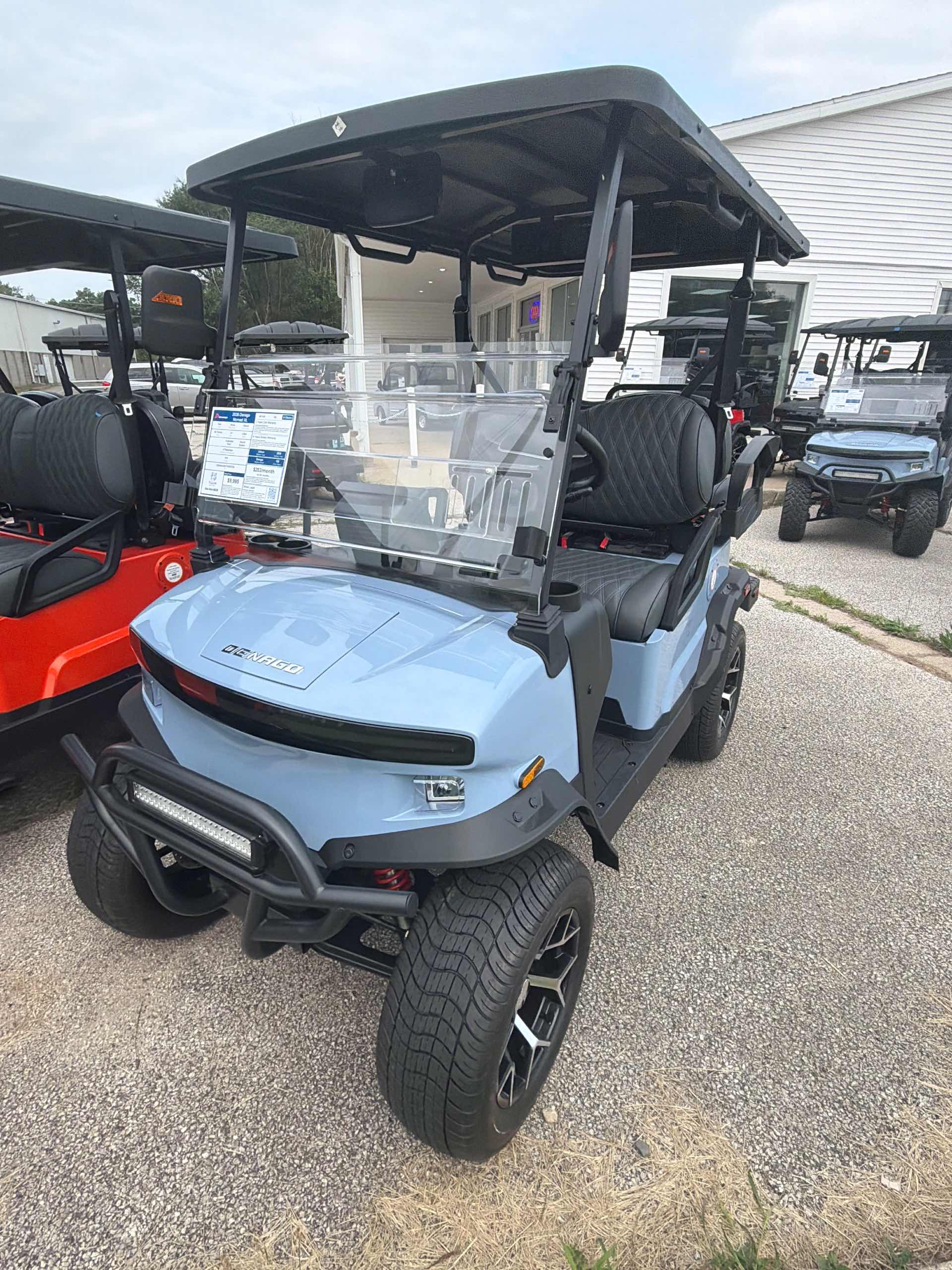 2026 Denago Nomad XL Golf Cart in Glacier for sale at TIGON South Bend, IN