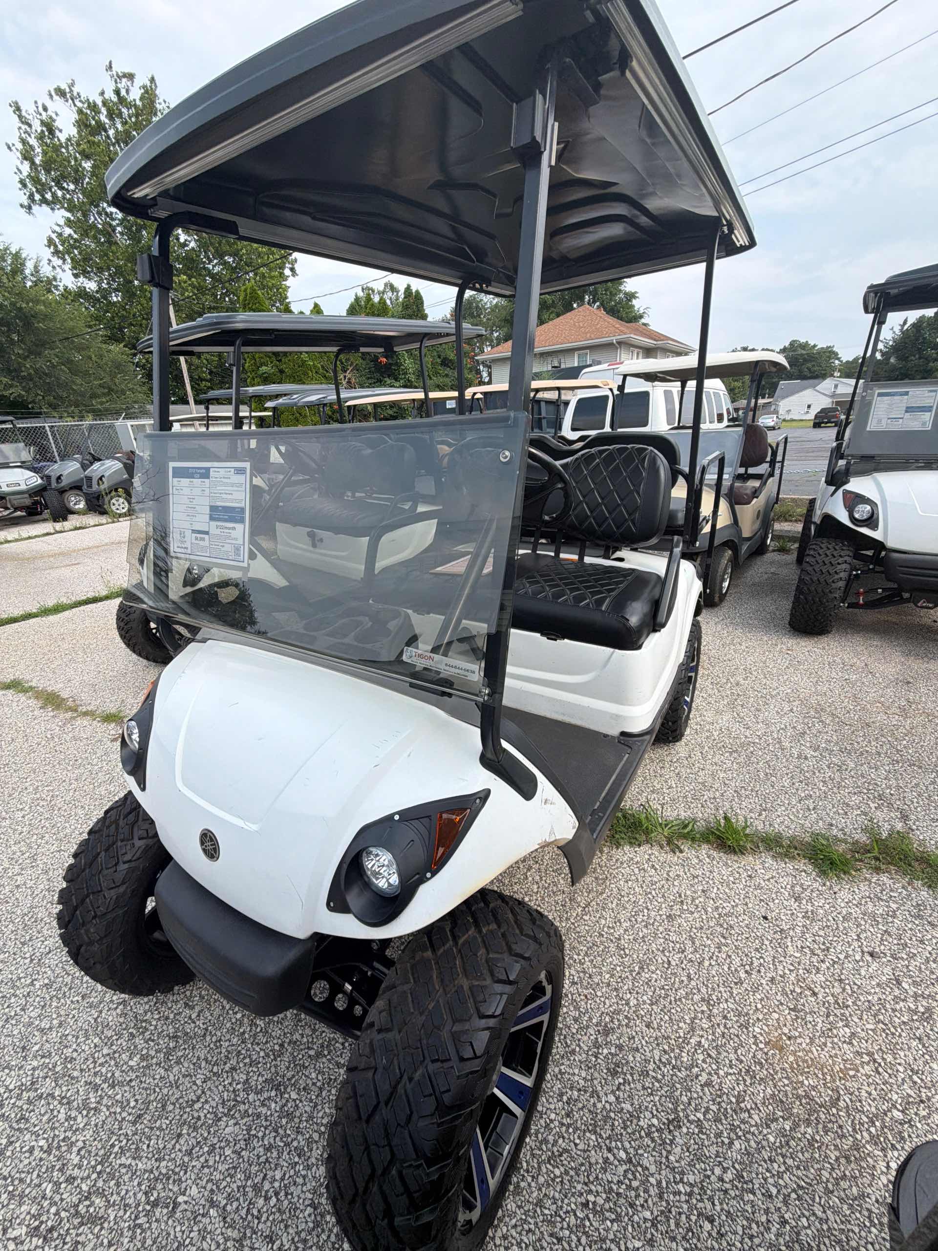 Used 2013 Yamaha G29 Golf Cart in White for sale at TIGON South Bend, IN