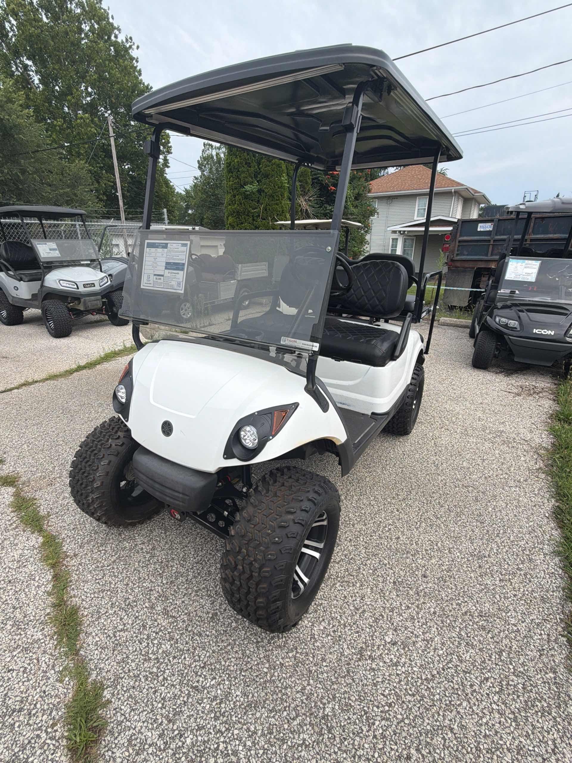 Used 2013 Yamaha G29 Golf Cart in White for sale at TIGON South Bend, IN