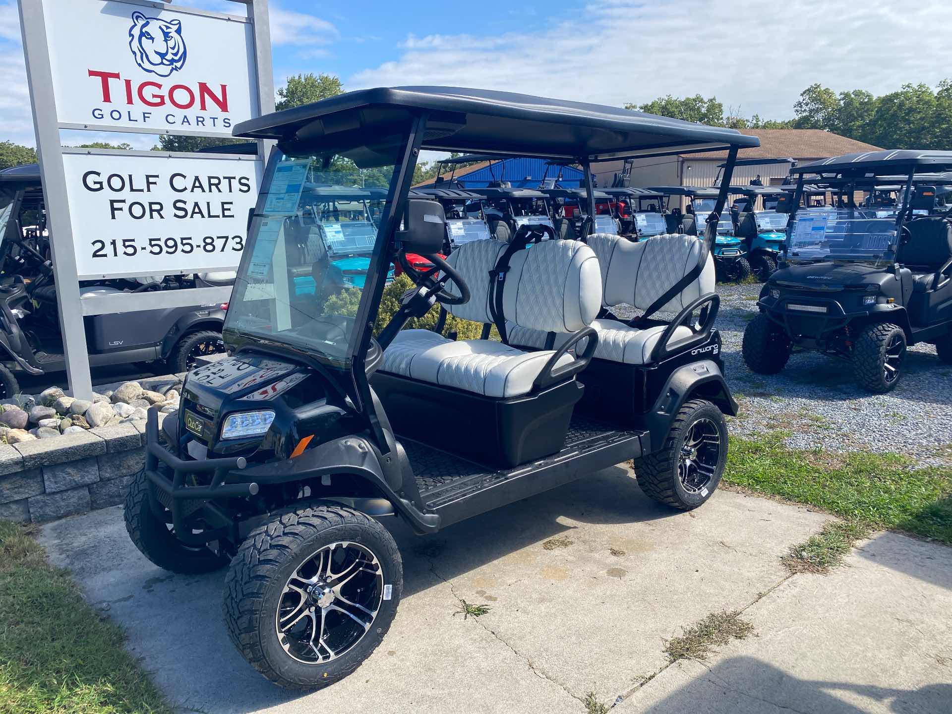 2027 Club Car Onward 4 Forward LSV Golf Cart in Metallic Tuxedo Black for sale at TIGON Ocean View, NJ