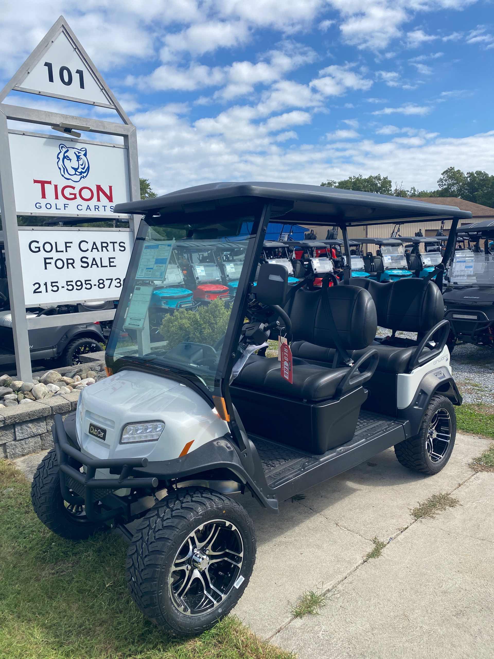 2027 Club Car Onward 4 Forward LSV Golf Cart in Glacier White for sale at TIGON Ocean View, NJ